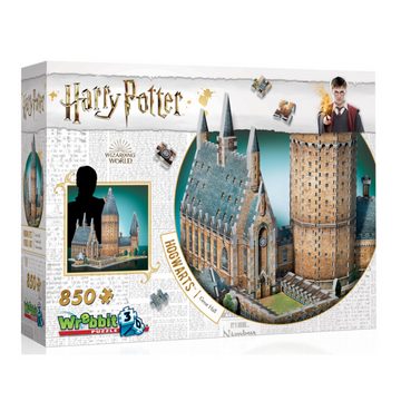 Wrebbit 3D-Puzzle Hogwarts Große Halle - Harry Potter, 850 Puzzleteile