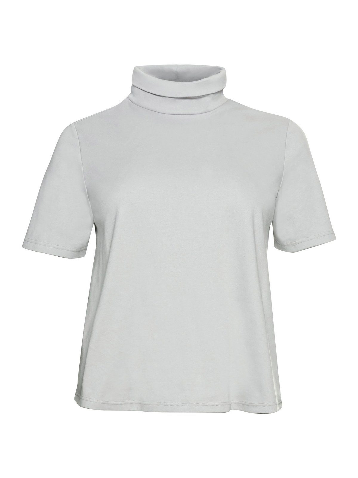Größen A-Linie mit in Sheego Stehkragen, leichter T-Shirt Große