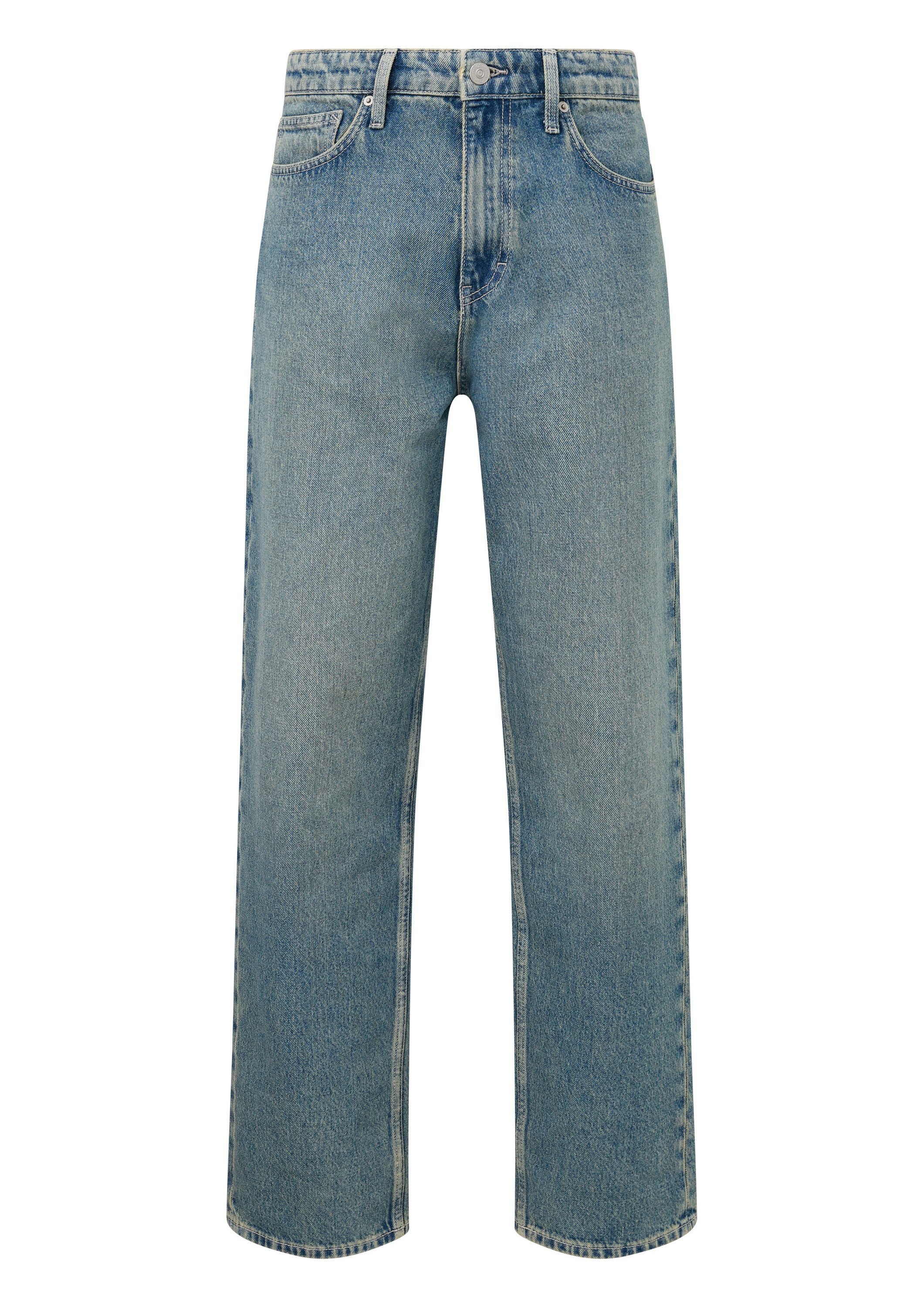 QS Regular-fit-Jeans Jeans-Hose Jeans / Loose Fit / Mid Rise / Straight Leg günstig online kaufen