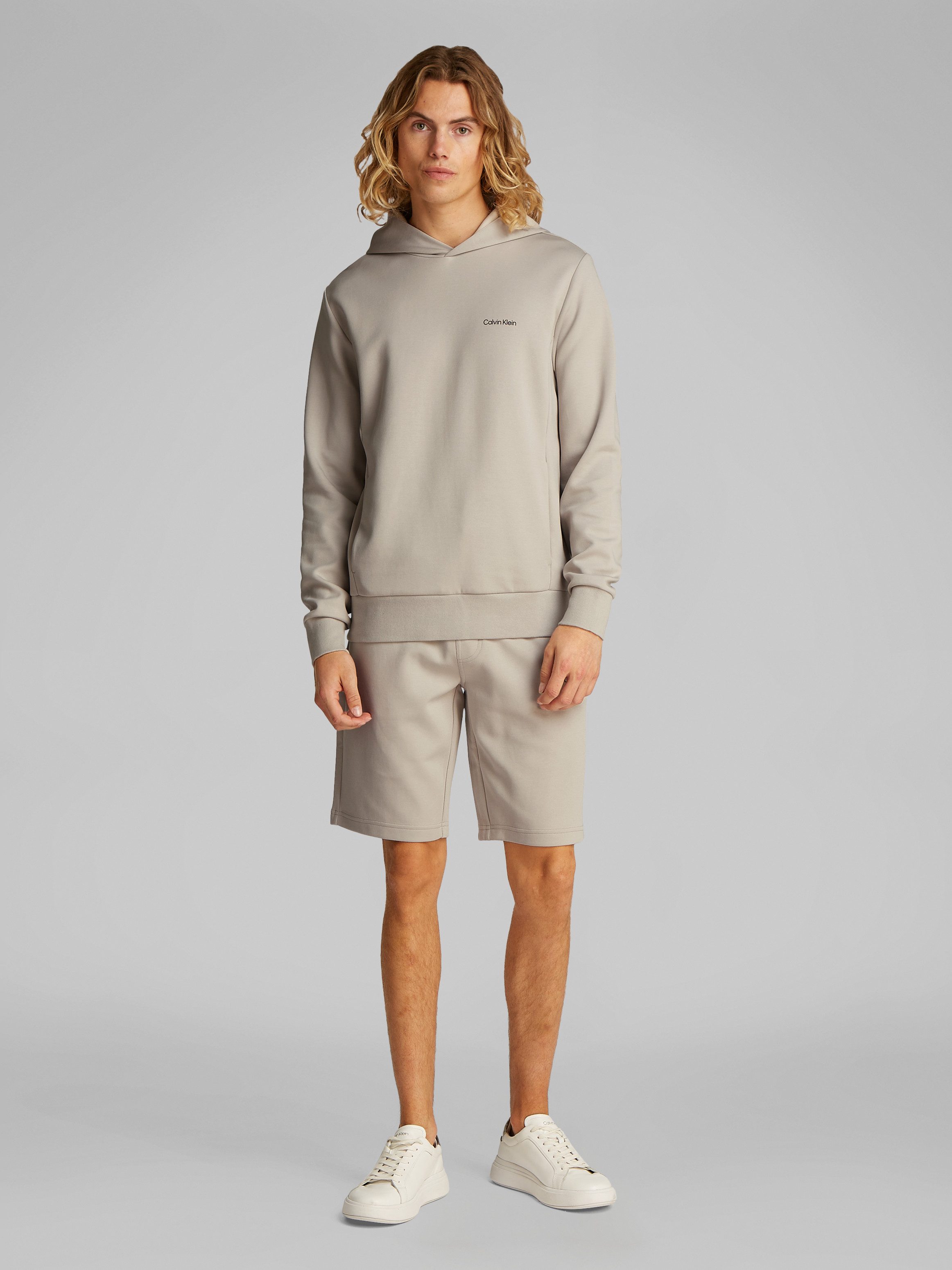 Calvin Klein Kapuzensweatshirt MICRO LOGO HOODIE mit Kängurutasche