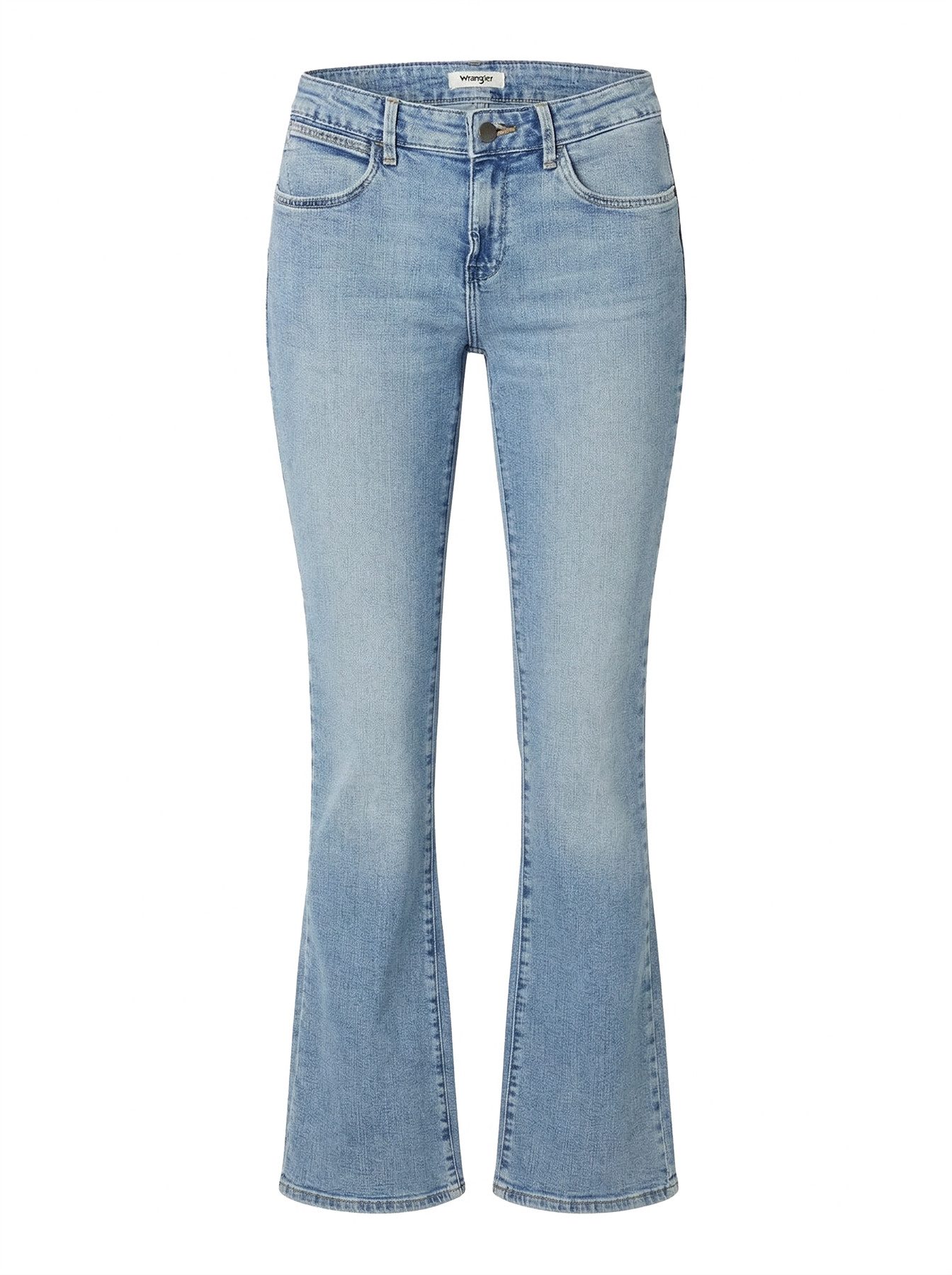 Wrangler Bootcut-Jeans Supersoft, Slim Fit - BOOTCUT STELTH mittlere Leibhöhe