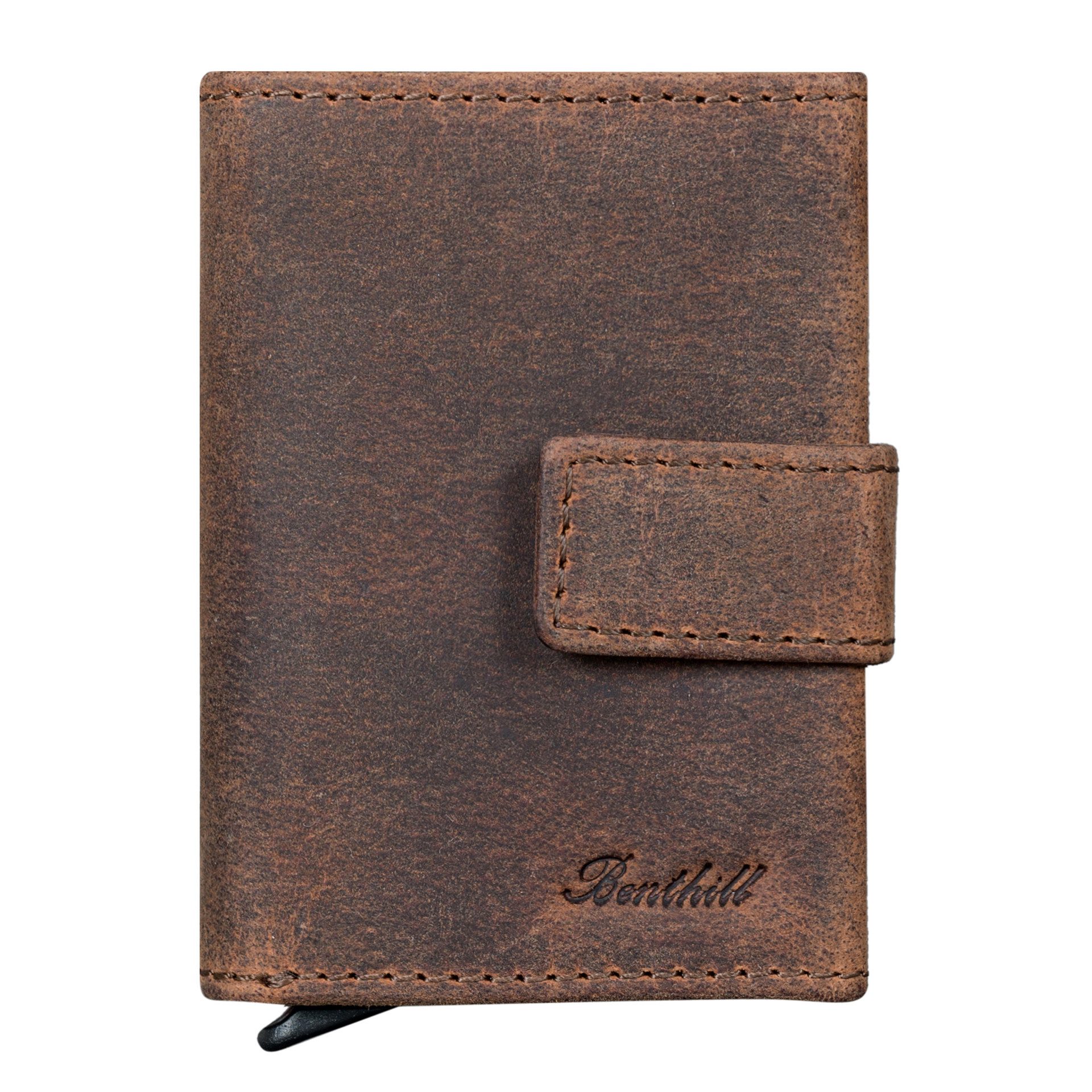 Benthill Geldbörse Herren Echt Leder RFID Slim Klein Smart Wallet Kartenetu günstig online kaufen