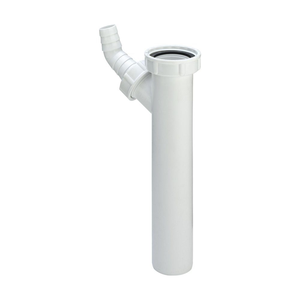 Badarmatur Viega Verstellrohr 1 1/2", DN40, 200mm lang, mit Dichtung, Schlauchver