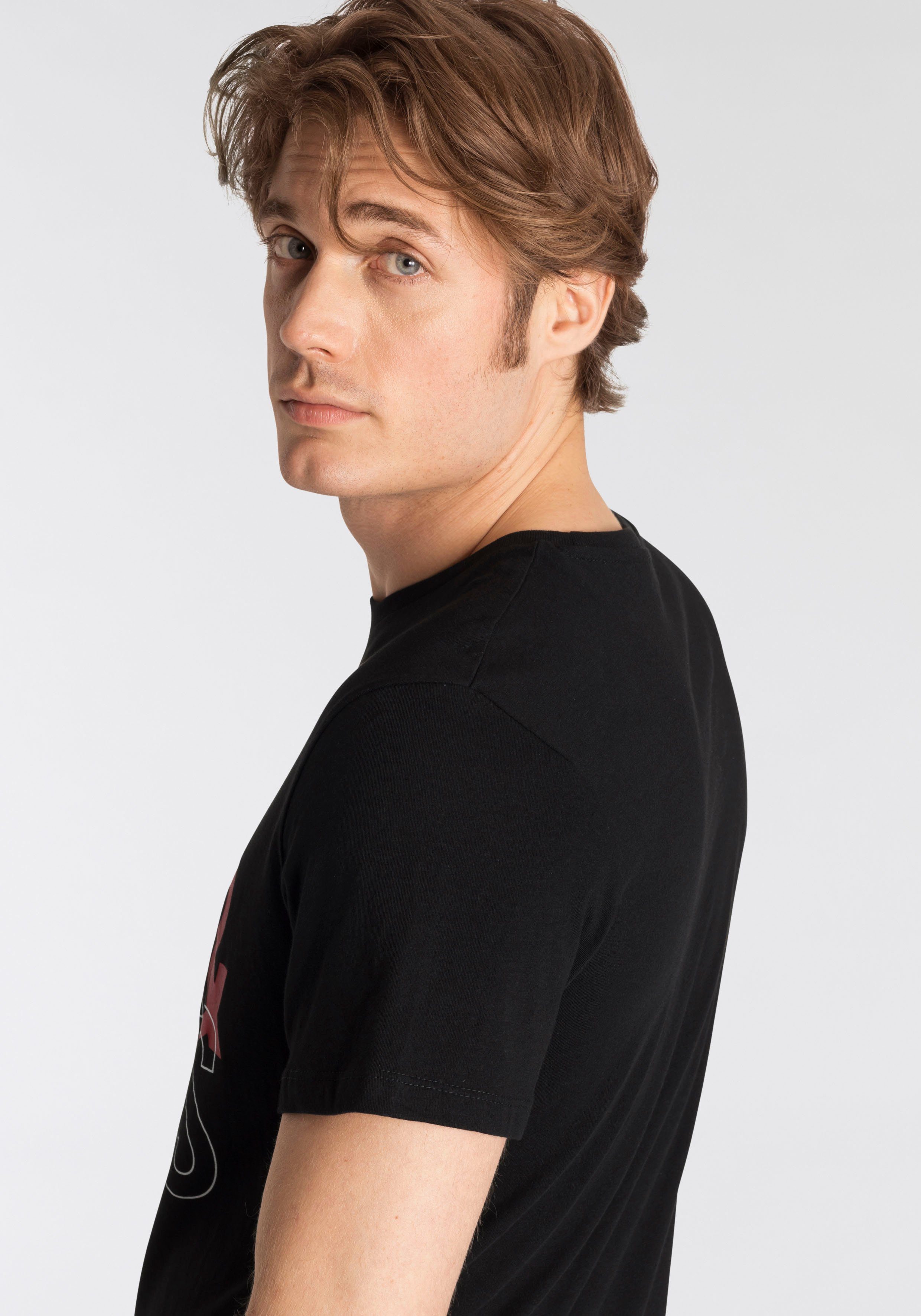 Jack & Jones T-Shirt JCOKOMPO Kurzarm-Design mit Print und optimaler Passform Print, modisch, regular fit, Baumwolle, Rundhals