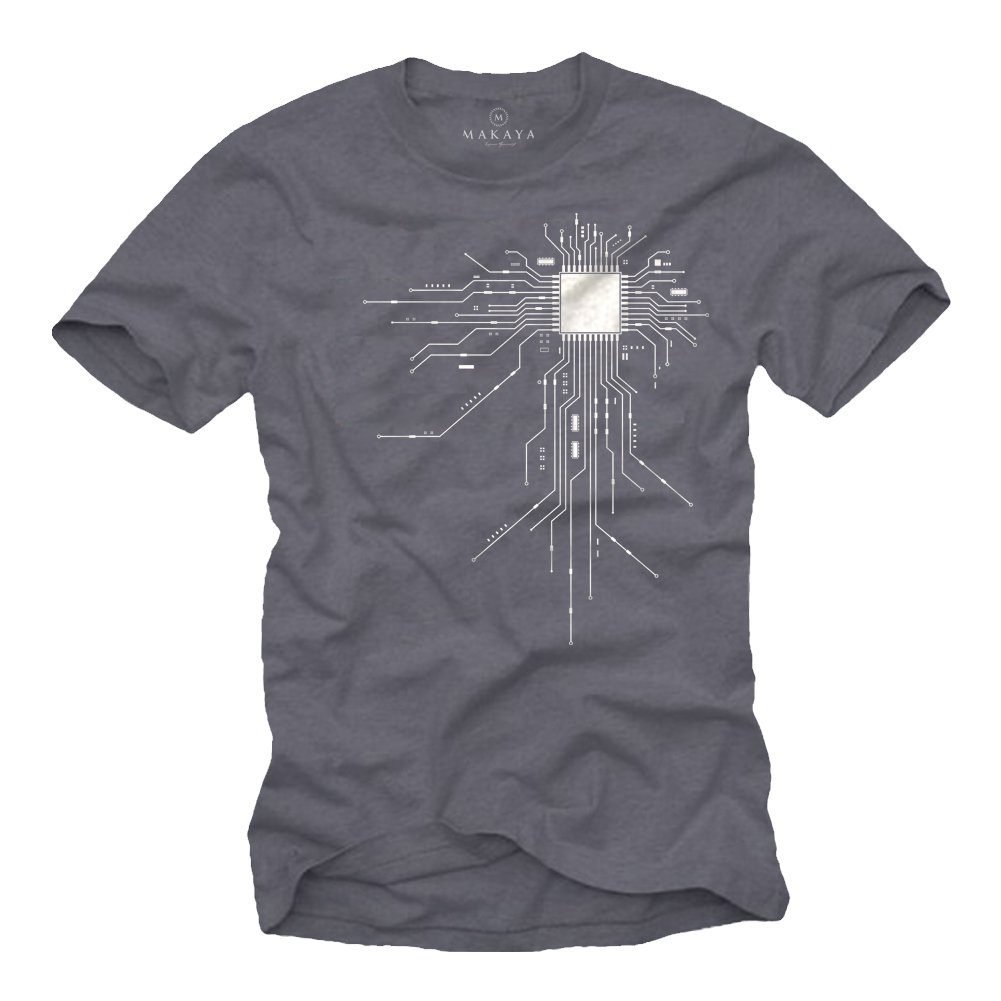 MAKAYA Print-Shirt Lustige Computer T-Shirts für günstig online kaufen