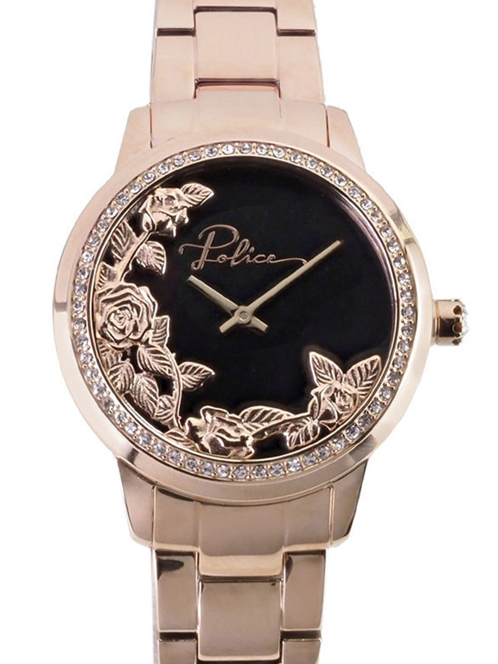 Police Quarzuhr 34 mm Ø Damen Uhr PEWLG2202204, extravagantes Zifferblattdesign