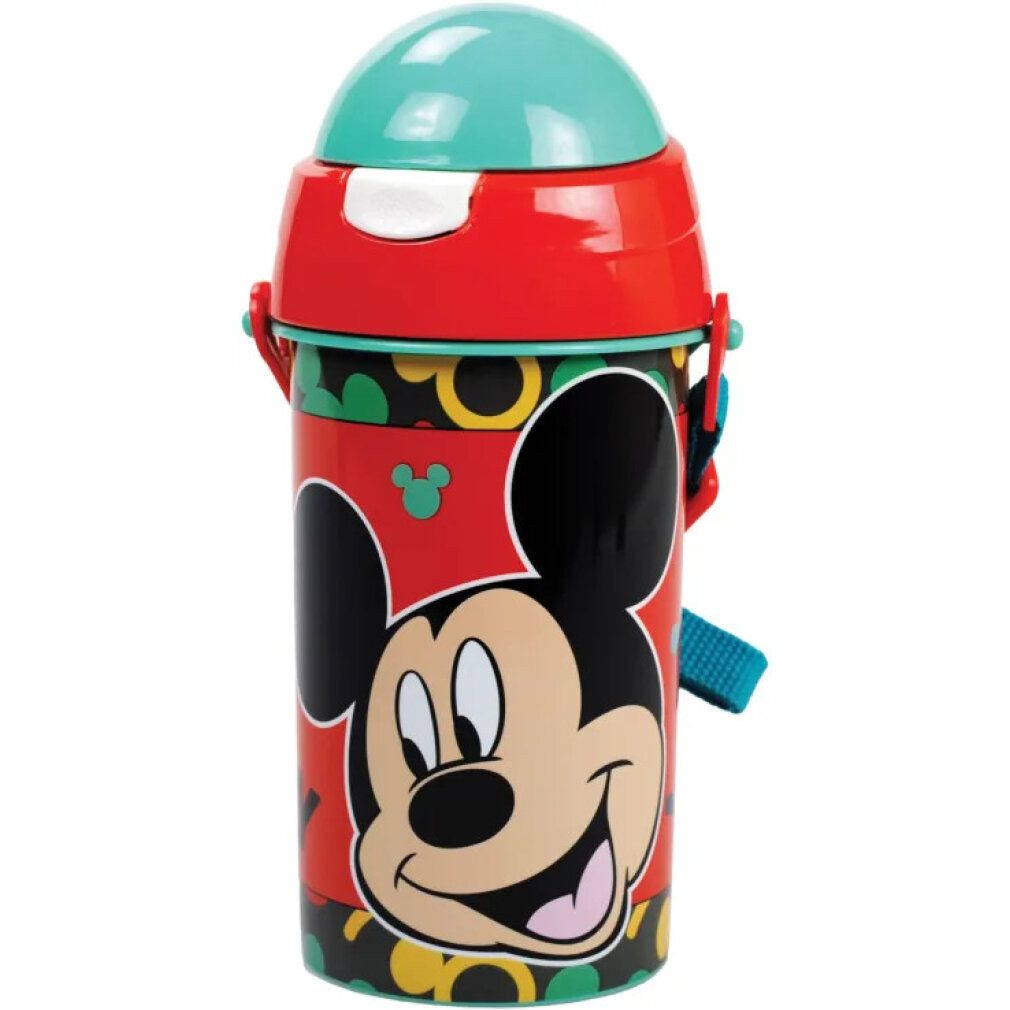 Giovas Trinkflasche Disney Mickey Oh Boy Flasche, Sportflasche 500 ml