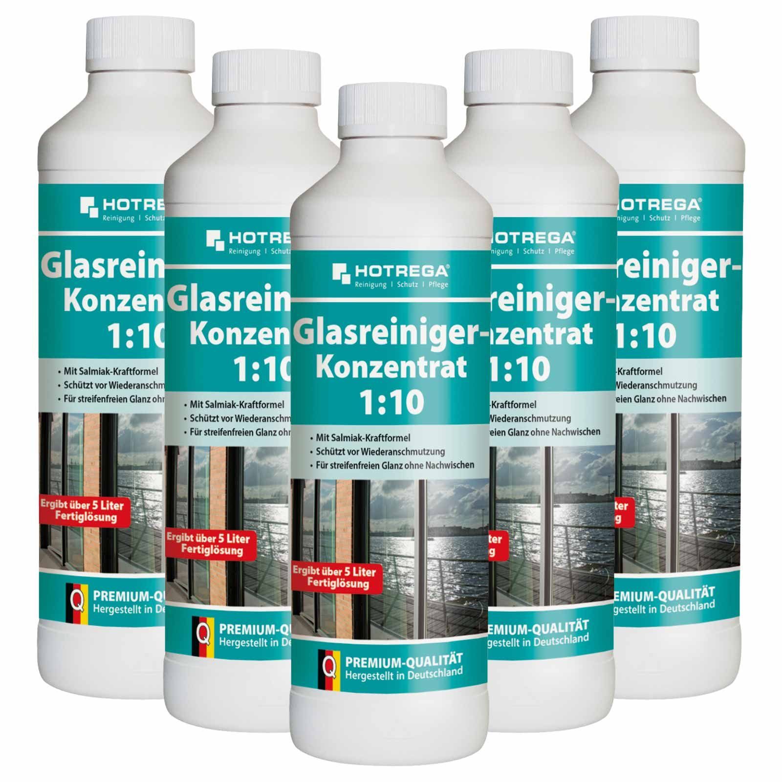 HOTREGA® Glasreiniger Spiegelreiniger Glasreinigung Fenster 500ml Konzentrat Glasreiniger