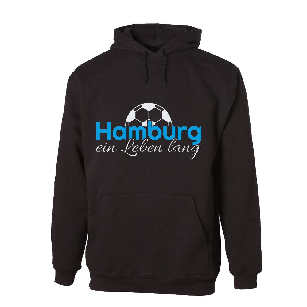 G-graphics Hoodie Hamburg ein Leben lang Unisex Pullover mit einem Motiv für den echten Fan