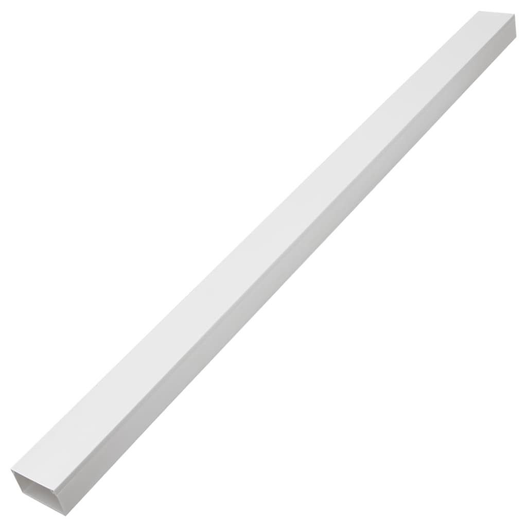vidaXL Kabelkanal 10 m Kabelkanäle Selbstklebend 50x25 mm 10 m PVC Kabelkanal