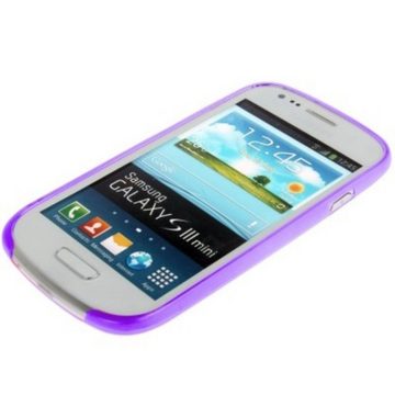 König Design Handyhülle Samsung Galaxy S3 Mini, Samsung Galaxy S3 Mini Handyhülle Backcover Violett
