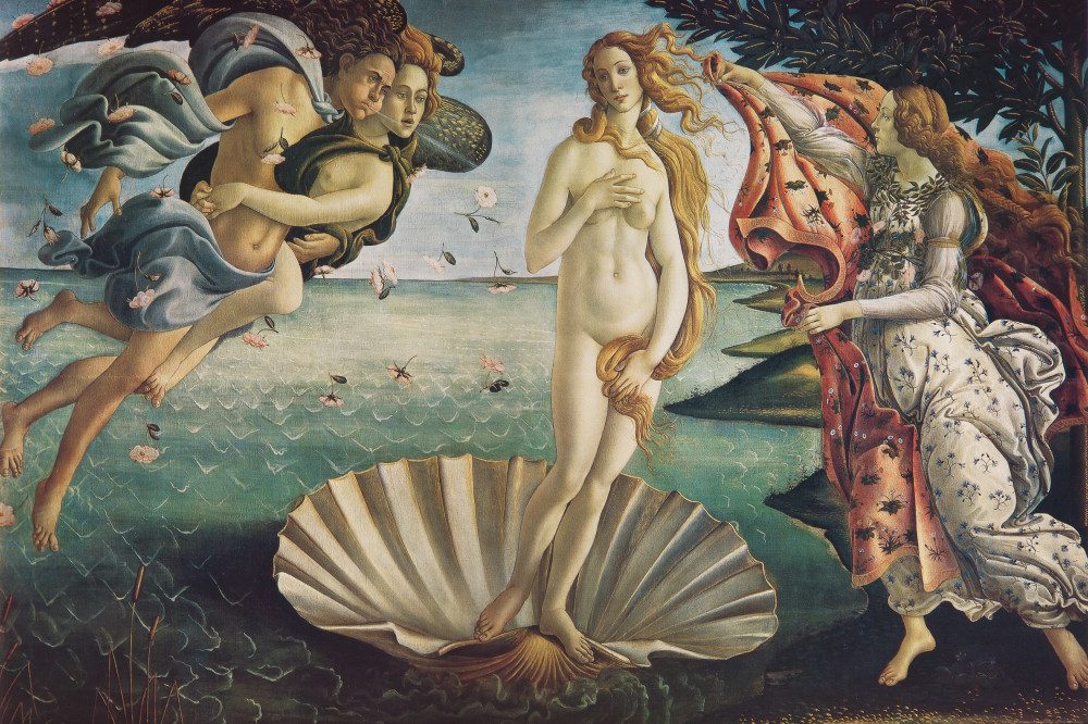 Poster Sandro Botticelli Kunstdruck Bild - Die Geburt Der Venus