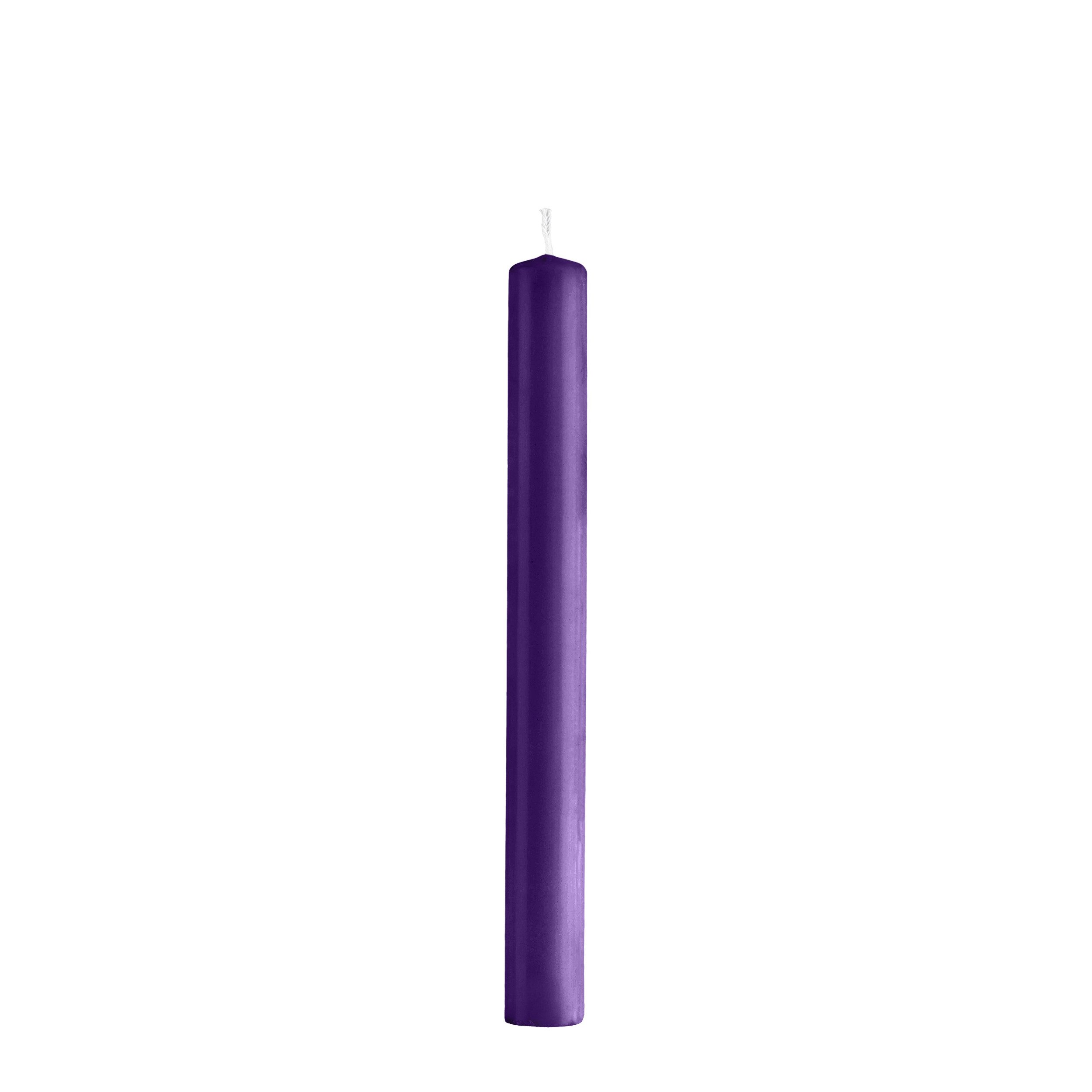 Kopschitz Kerzen Tafelkerze Stabkerzen Lila 250 x Ø 30 mm, 12 Stück