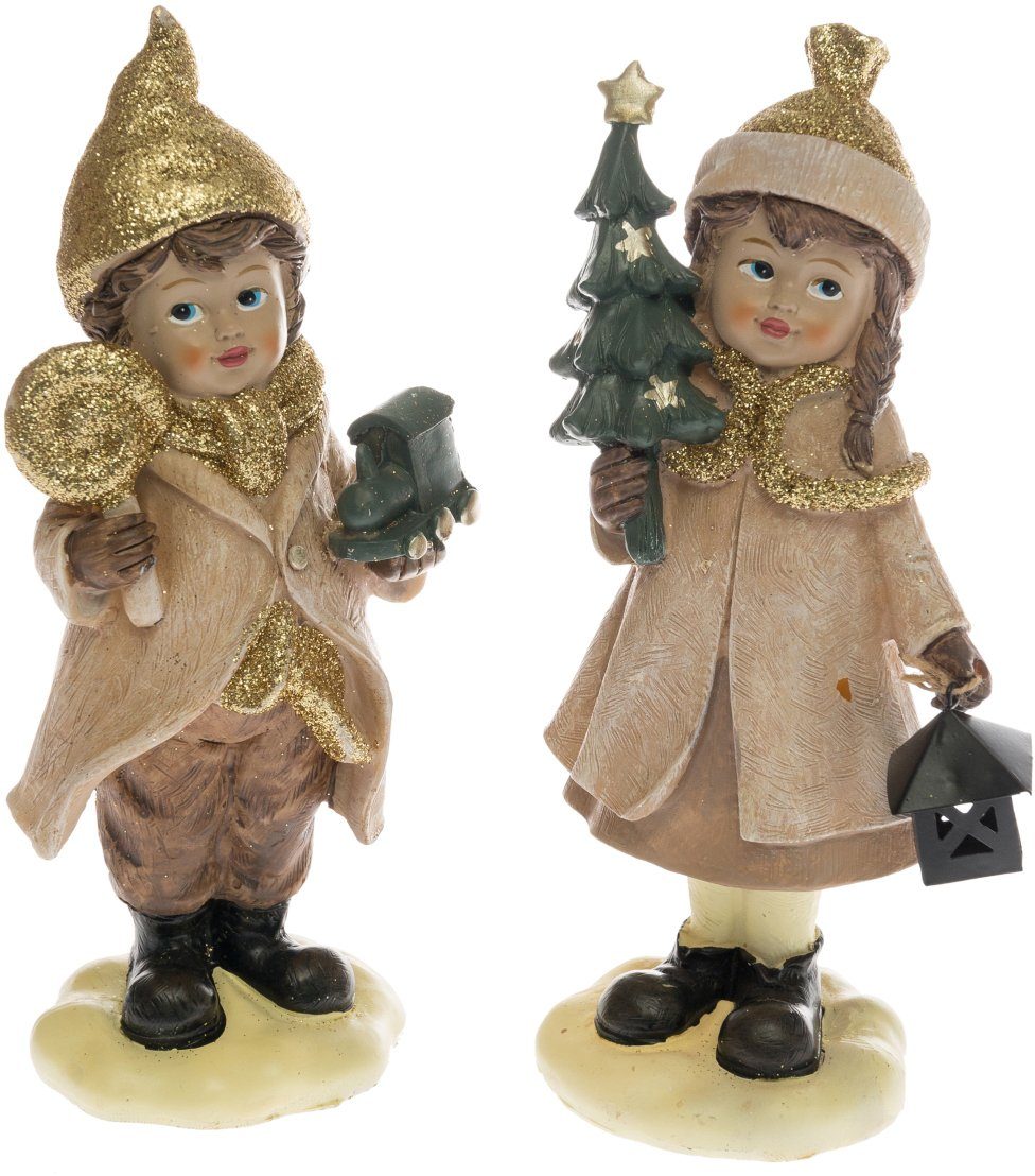 Ein Weihnachtsdeko Möbel St), & schöner Accessoires Set, Blickfang Myflair Winterkinder, Weihnachtsfigur 2 (