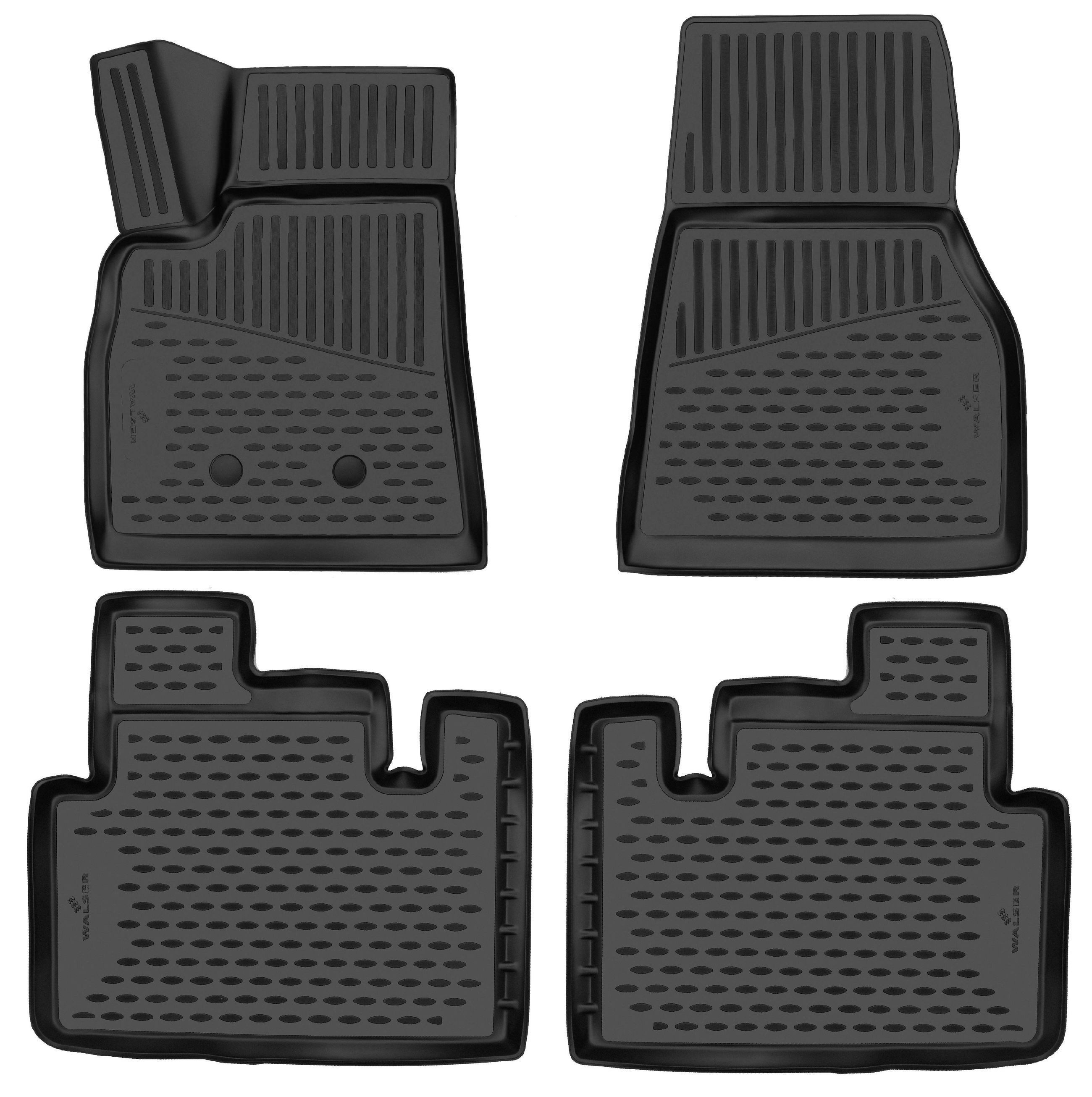 WALSER Kofferraumwanne Automatte Passform XTR (4 St), für TESLA MODEL S (5YJS) TESLA MODEL S (5YJS) 09/2012-