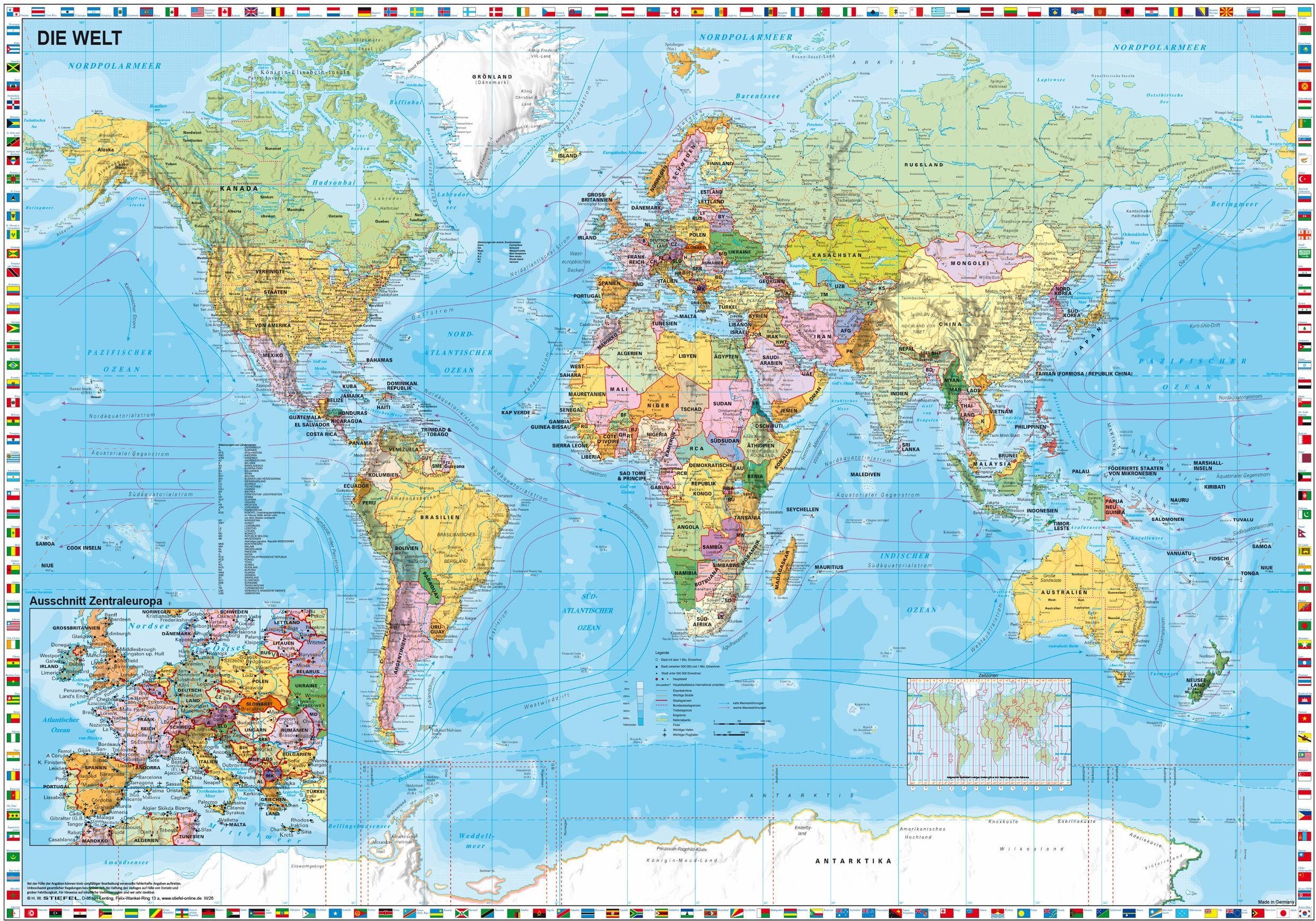 Schmidt Spiele Puzzle Die Welt, 1500 günstig online kaufen