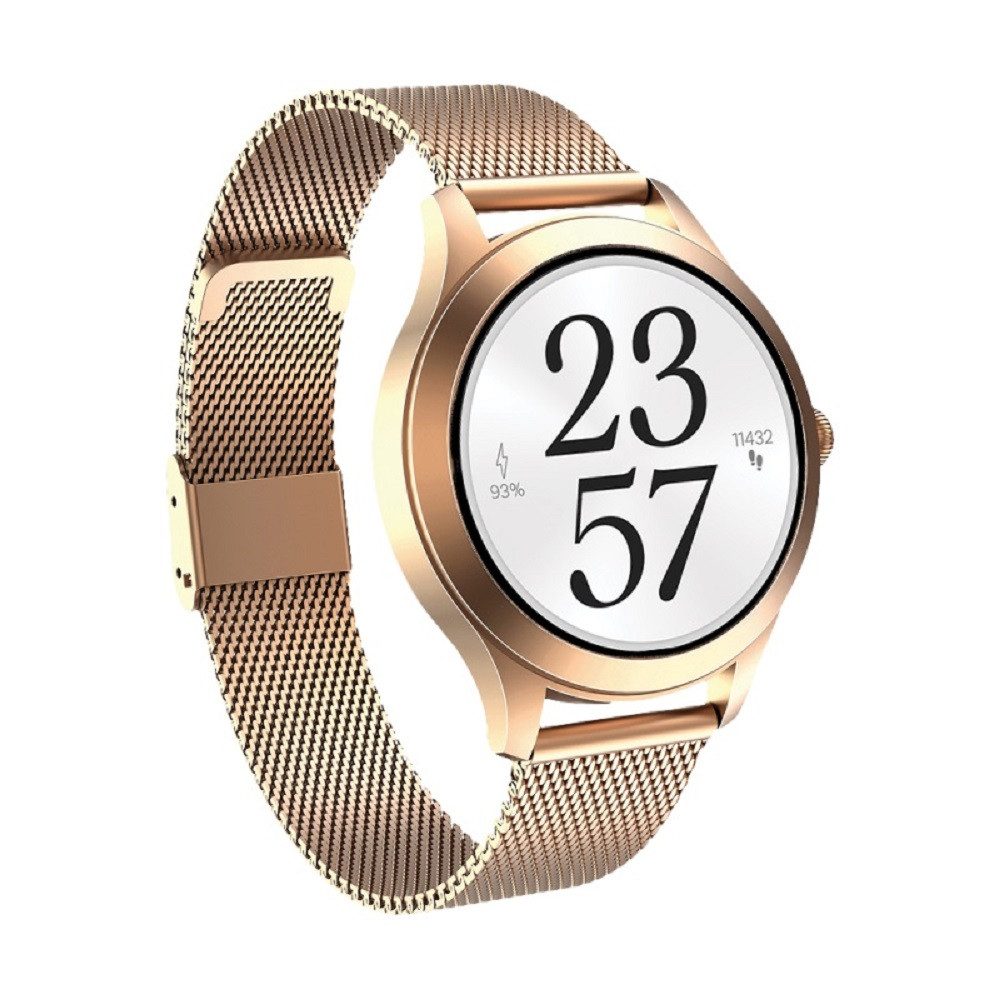 Maxcom Smartwatch FW44 Gold 1,28 Zoll TFT-Display Smartwatch