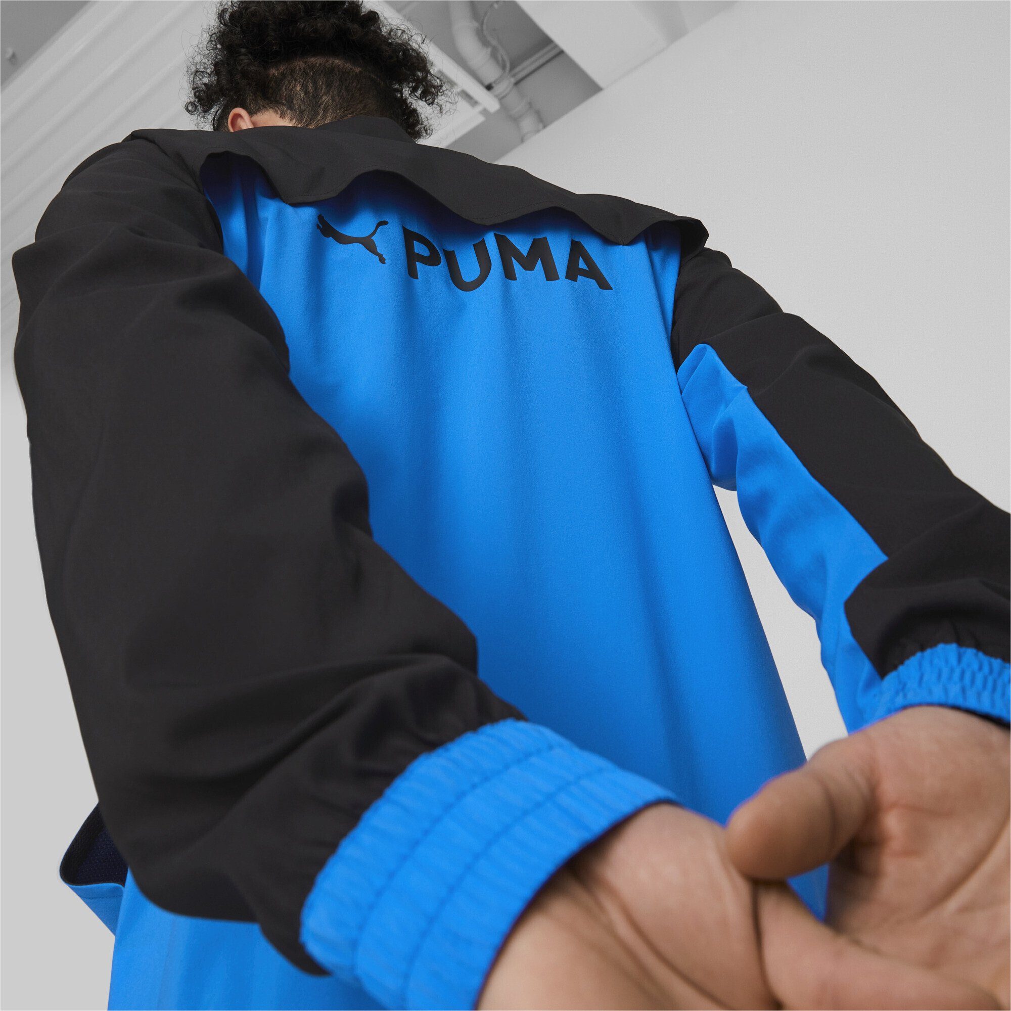 FIT Trainingsjacke Woven PUMA Full-Zip Ultra Black Trainingsjacke PUMA Herren Blue