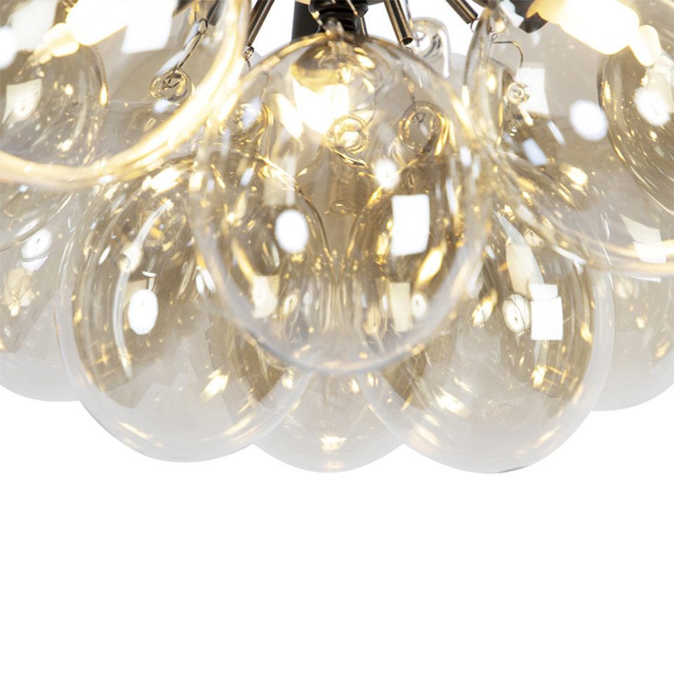 Qazqa Deckenleuchte Uvas, ohne Leuchtmittel, Warmweiß, QAZQA Deckenleuchte, g9, Gold, Glas, Design