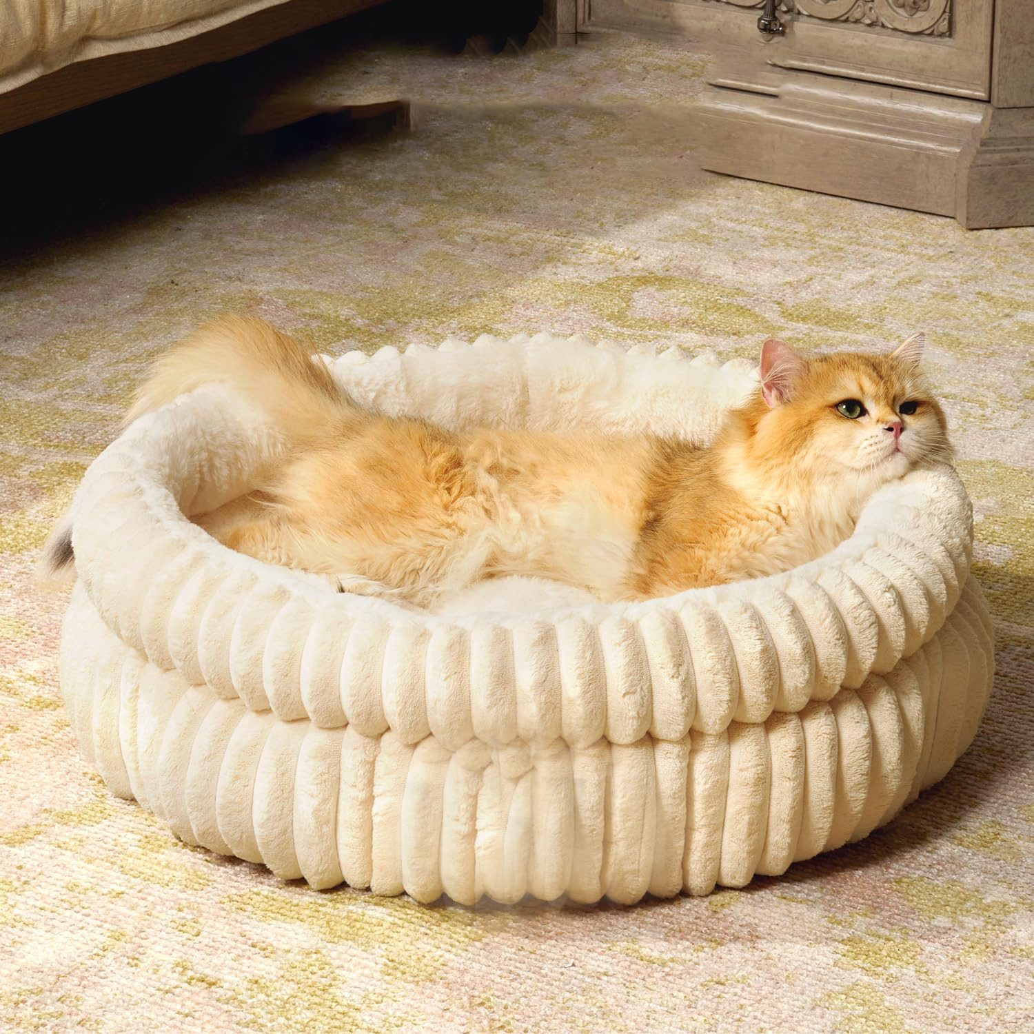 FOUORTUNATE-BEE Tierbett Hundebett waschbar Flauschiges Katzenbett günstig online kaufen