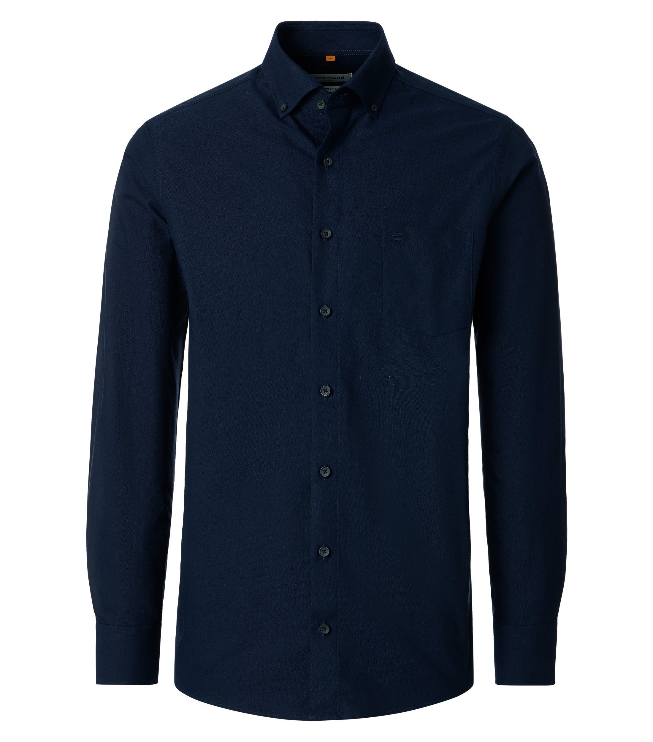 Langarmhemd uni Modern Fit