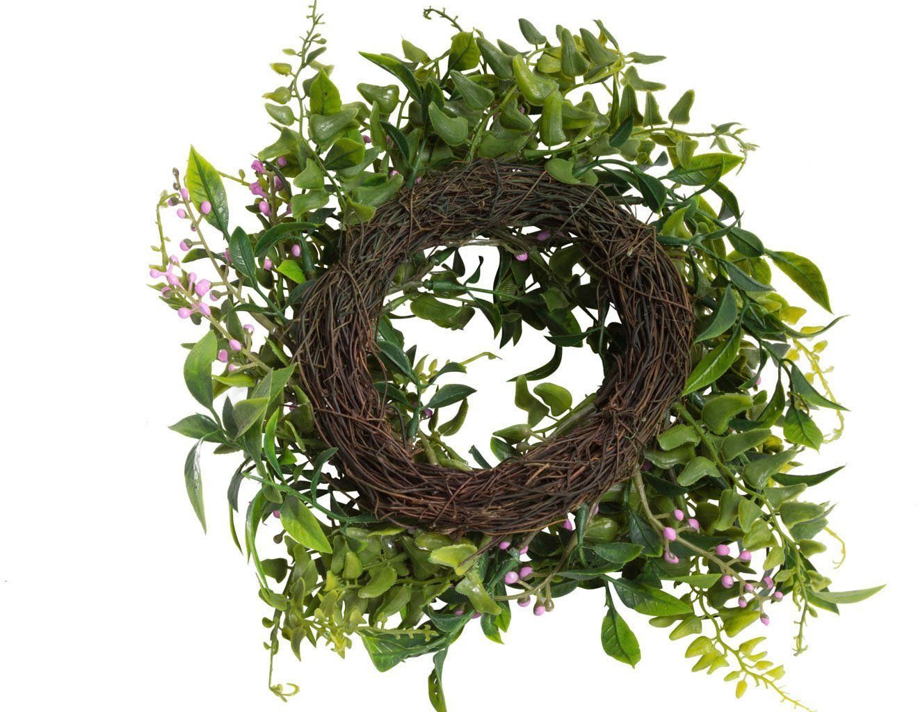 Kunstkranz Grünblätter Kranz Grünblätter, Botanic-Haus, Höhe günstig online kaufen