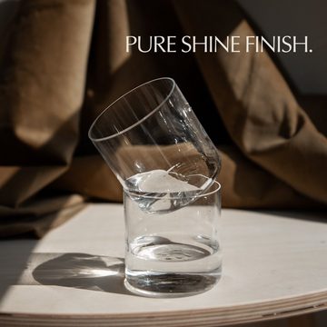 NAKOA Gläser-Set NAKOA Hauchdünne verstärkte Gläser 4er Set, 100% Glas Tumbler, 330ml