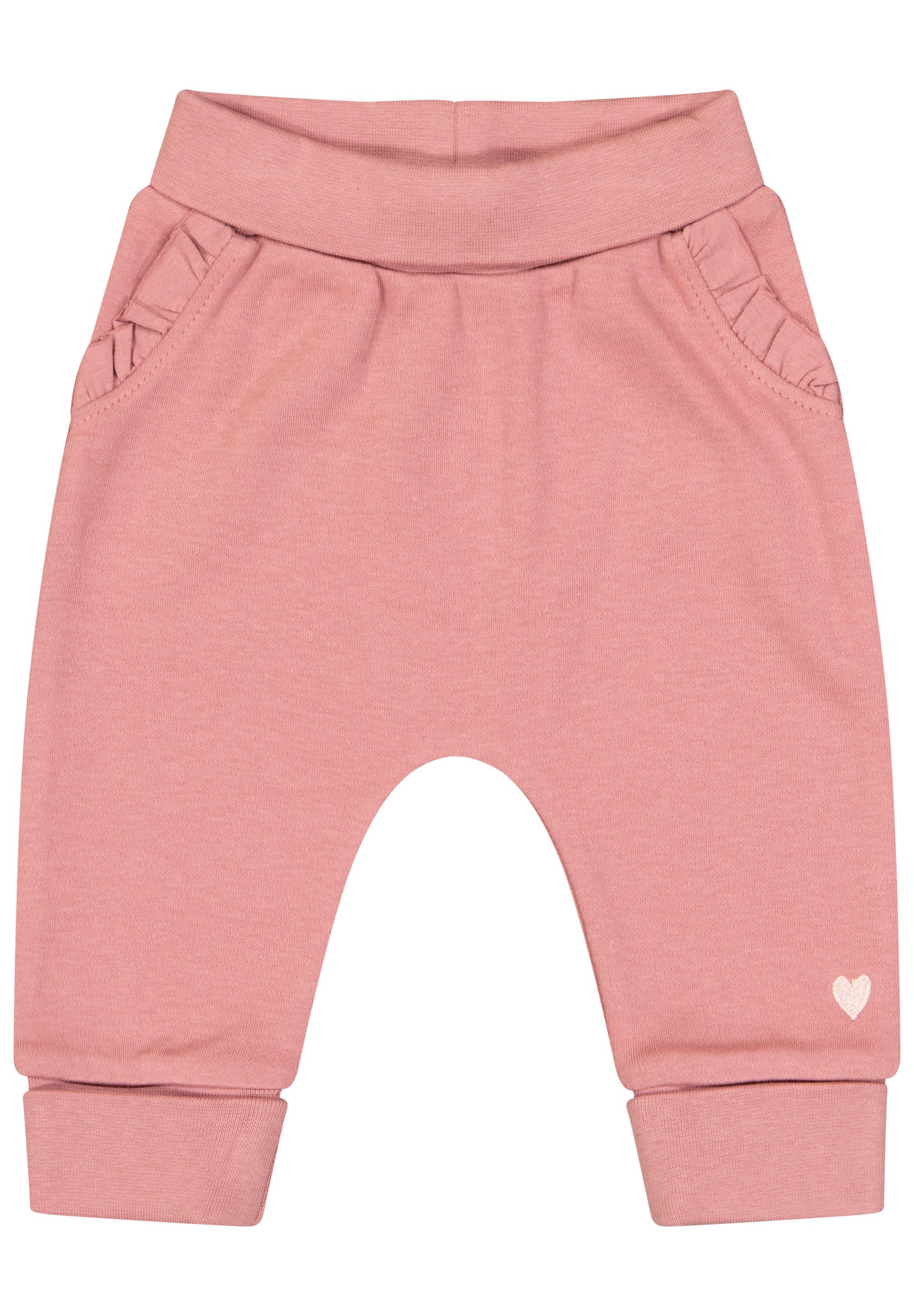 SALT AND PEPPER Stoffhose Baby Girls Trousers uni (1-tlg) dusty pink