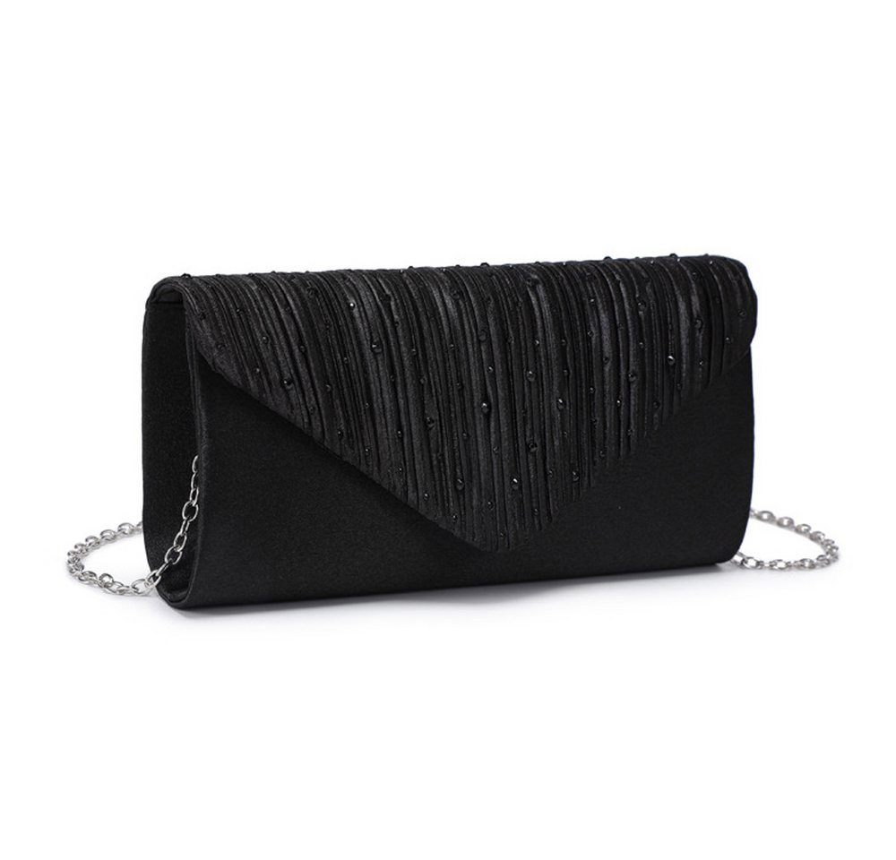 Coonoor Abendtasche Mit Strass besetzte Abendtasche, Hochzeitsclutch, Partyhandtasche, Schultertasche mit abnehmbarer Kette