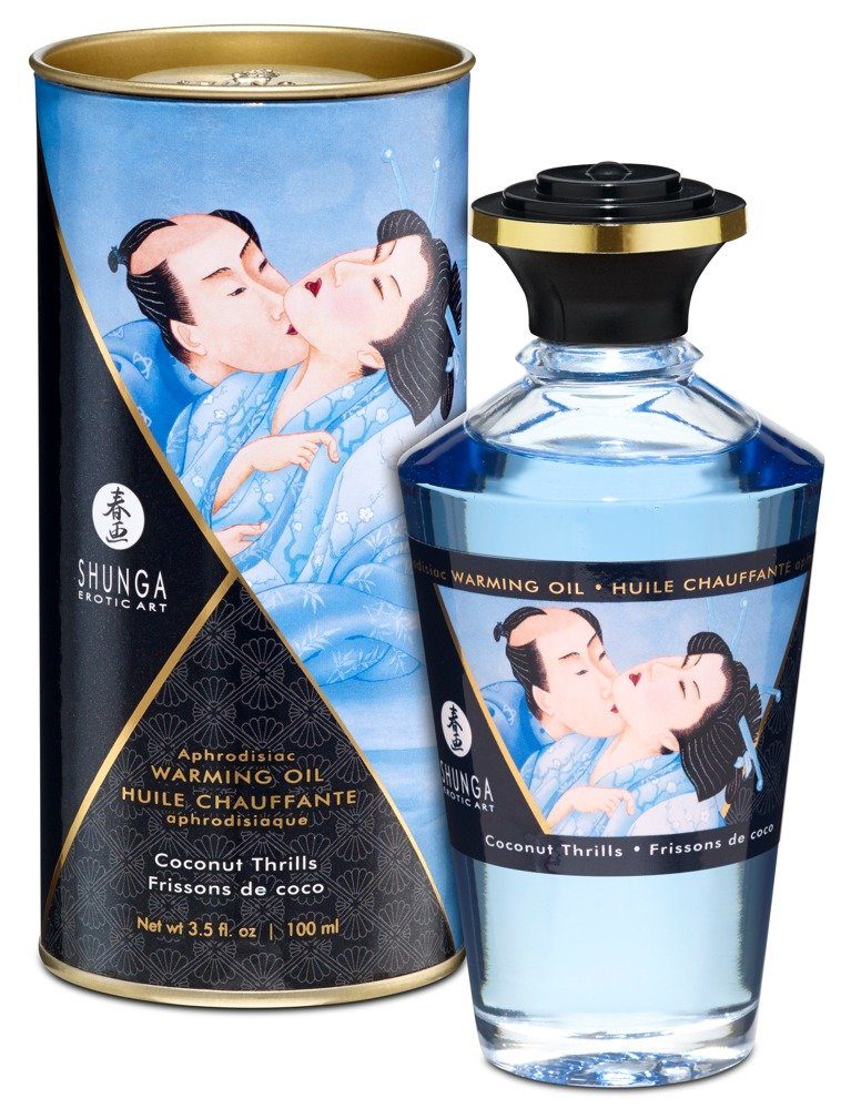 sinnliche Coconut SHUNGA für Oil Thrills - 100 Aphrodisiac Massageöl Massagen Warming Shunga ml,