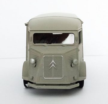 Welly Modellbus CITROEN TYPE H Modellbus 10cm aus Metall mit Rüchzug 62 (Grau), Modellauto Modell Bus Auto Spielzeugauto Spielzeug Geschenk