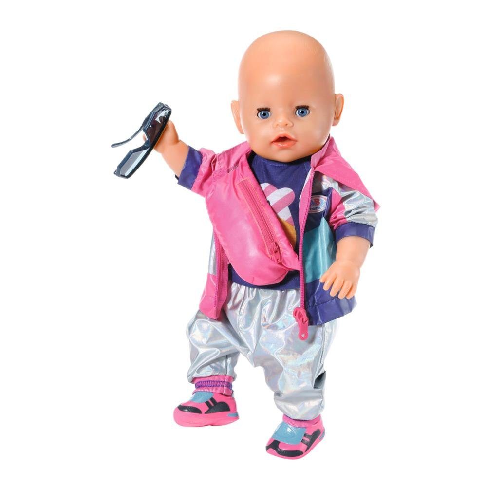 Zapf Creation® Puppenkleidung BABY born Deluxe Fahrrad Set, mit Jacke, Shirt, Hose, Schuhe, für 43 cm Puppen