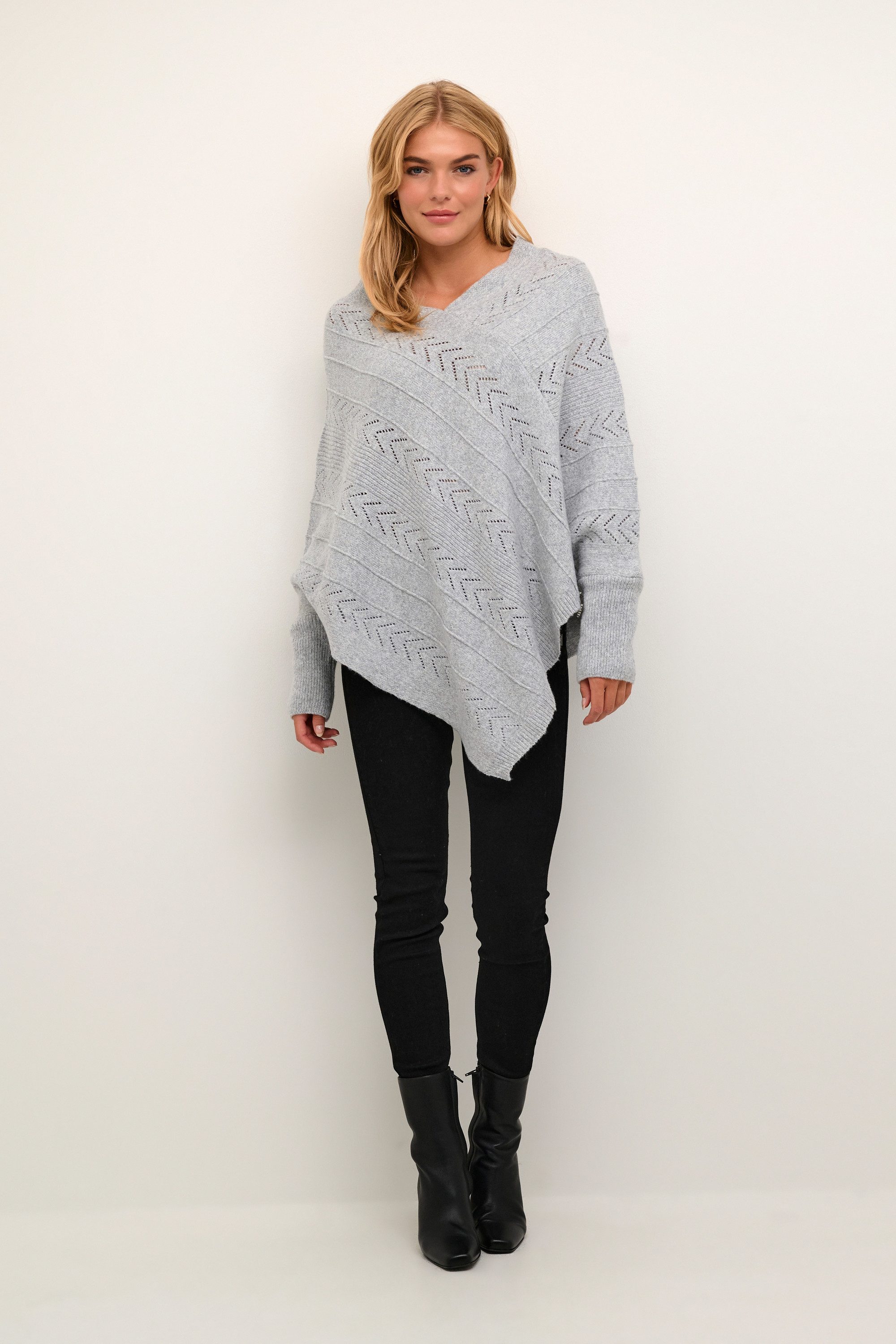 Cream Strickponcho Poncho CRHoliday