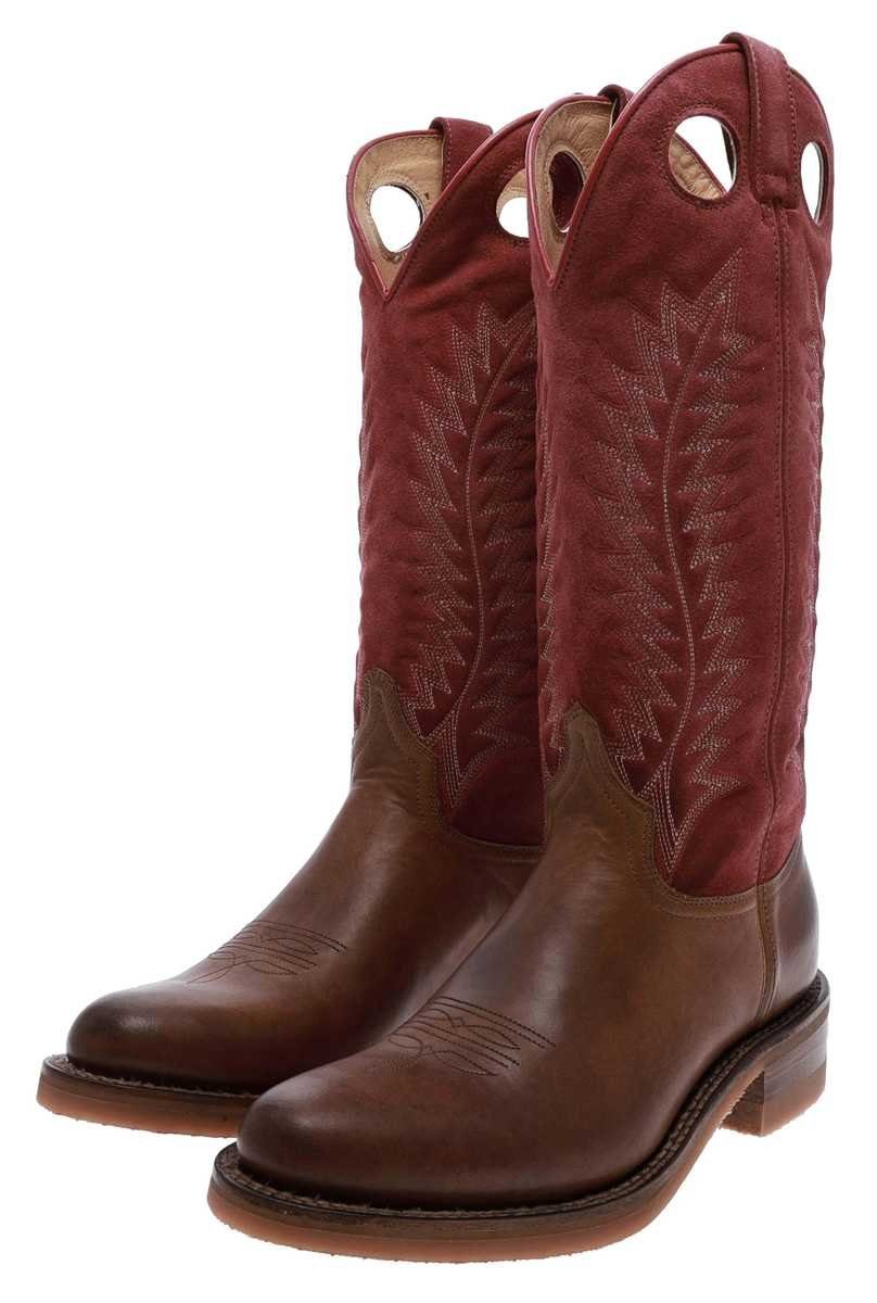 Sendra Boots 17617 LOZA Damen Buckaroo Stiefel Braun Cowboystiefel Rahmengenäht