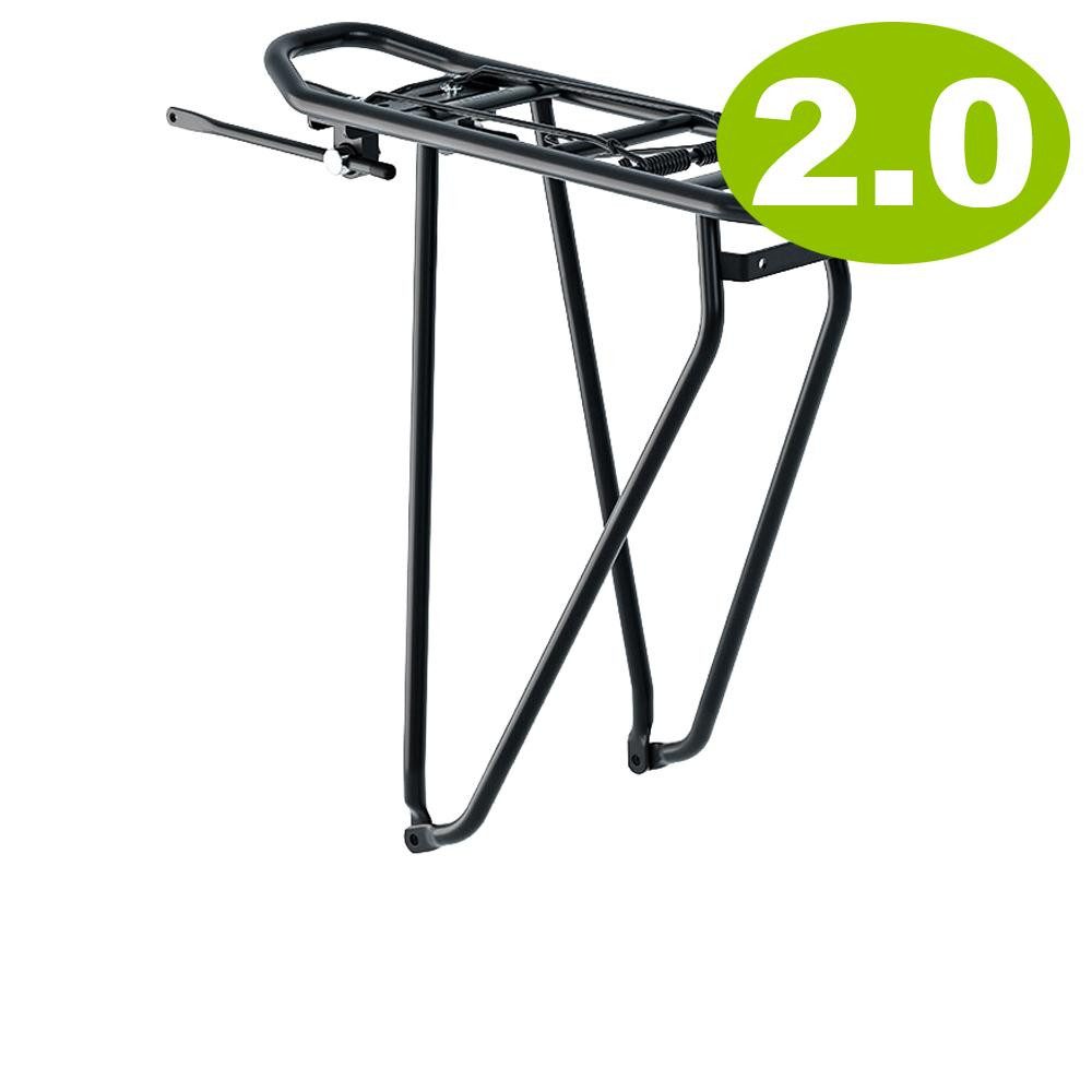 Fahrrad-Gepäckträger racktime Gepäckträger BASIC 2.0 20 Zoll schwarz mit Federklappe
