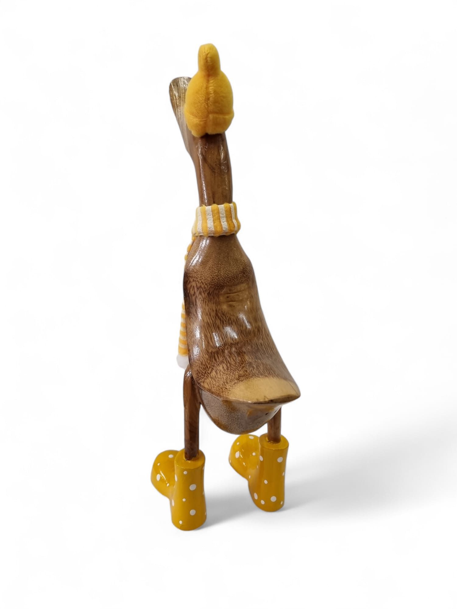 Kinaree Dekofigur Deko Ente Holz mit Schal in verschiedenen Farben, Naturpr günstig online kaufen