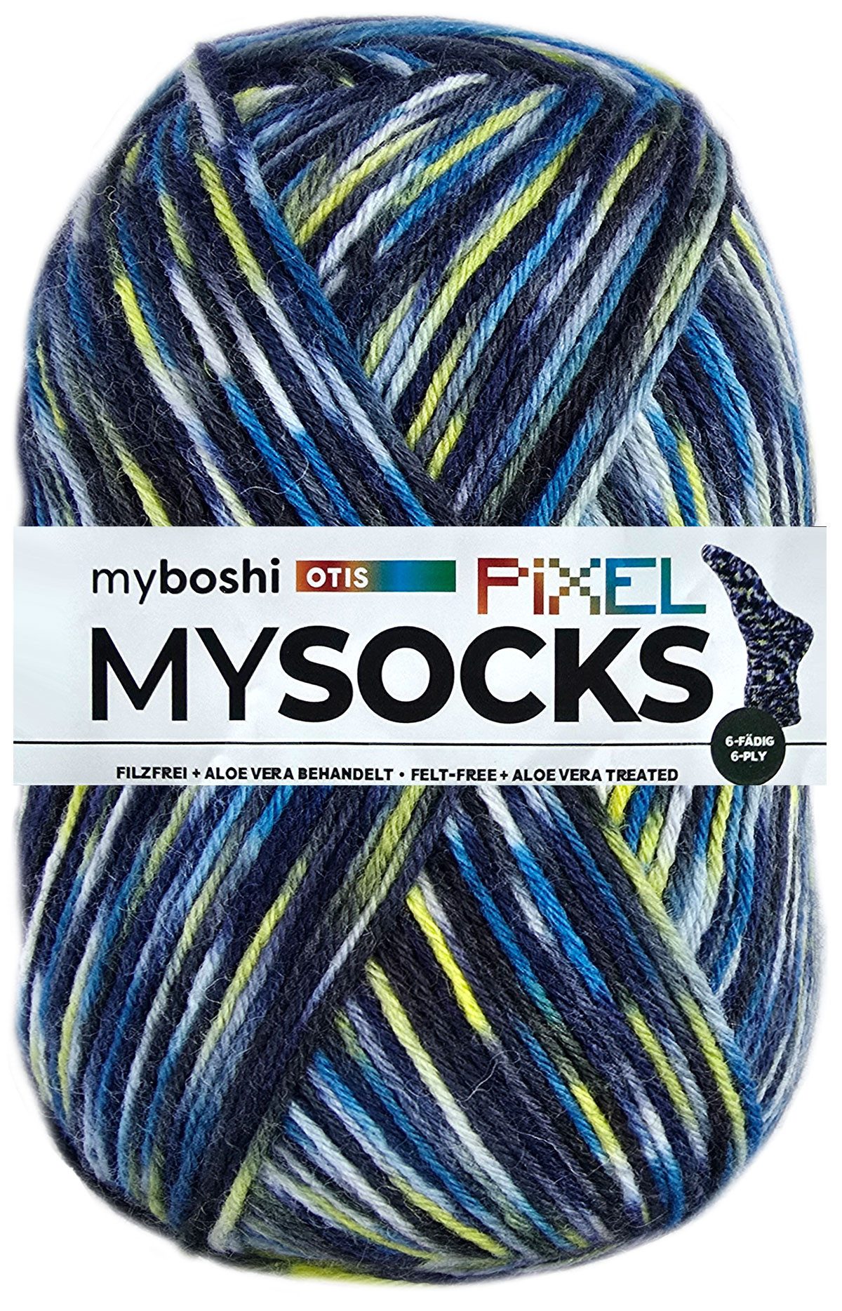 myboshi 150 Gramm myboshi MySocks Pixel Bastelgarn, 125 m