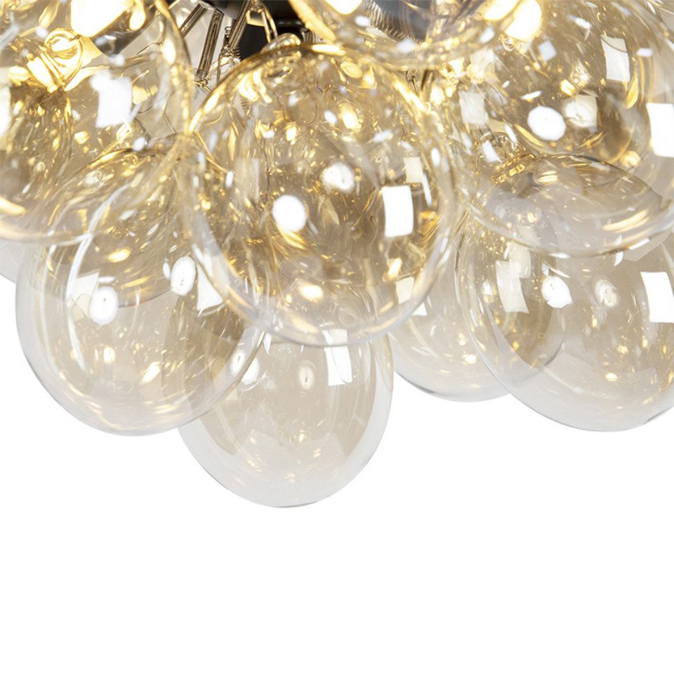 Qazqa Deckenleuchte Uvas, ohne Leuchtmittel, Warmweiß, QAZQA Deckenleuchte, g9, Gold, Glas, Design