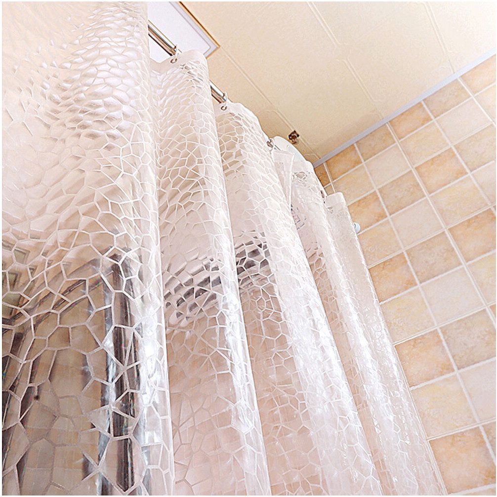 Sunicol Duschvorhang 3D Wasserdicht Badezimmer Duschvorhang, Transparent, m günstig online kaufen