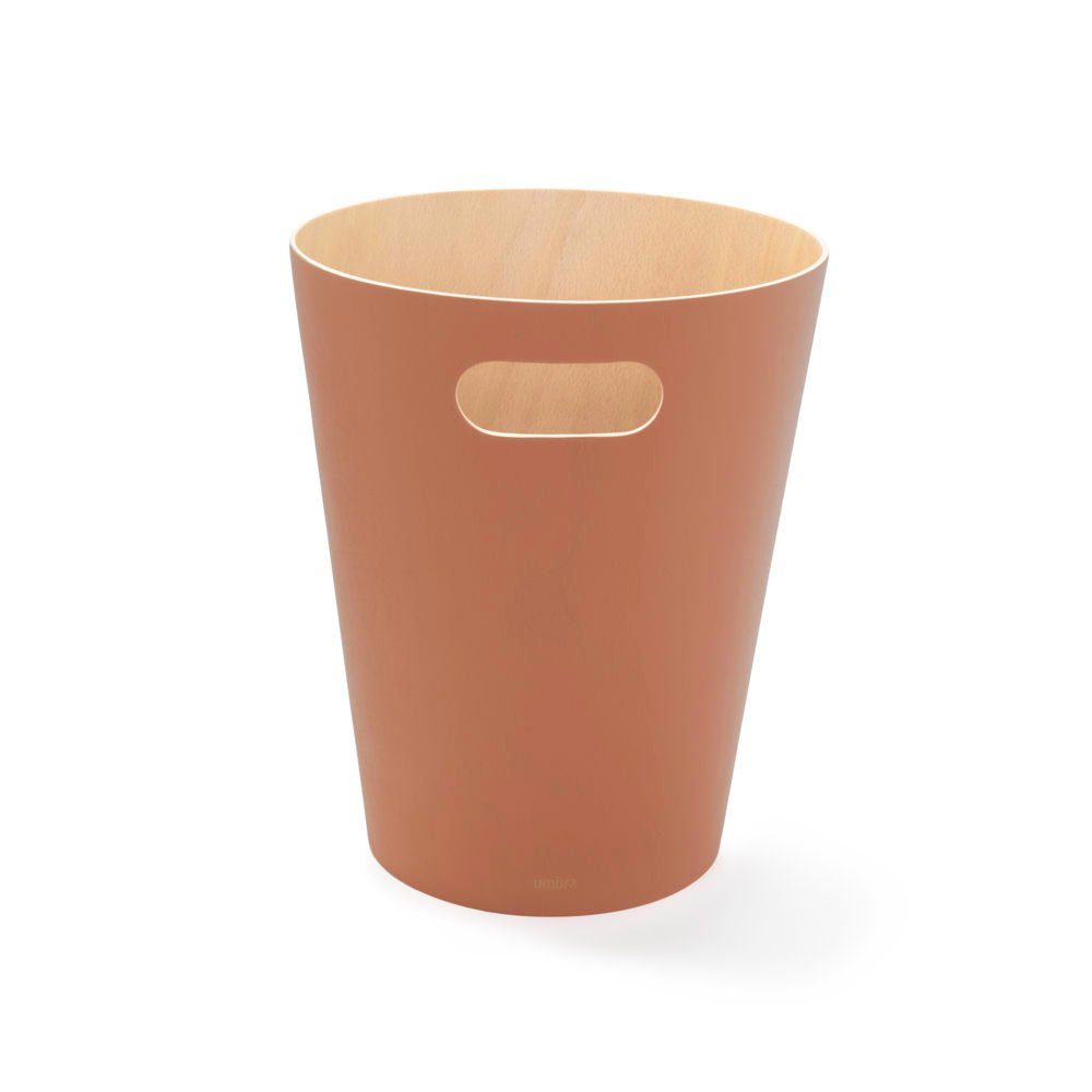 Umbra Papierkorb Woodrow, aus Holz, 7,5 Liter Fassungsvermögen, Braun