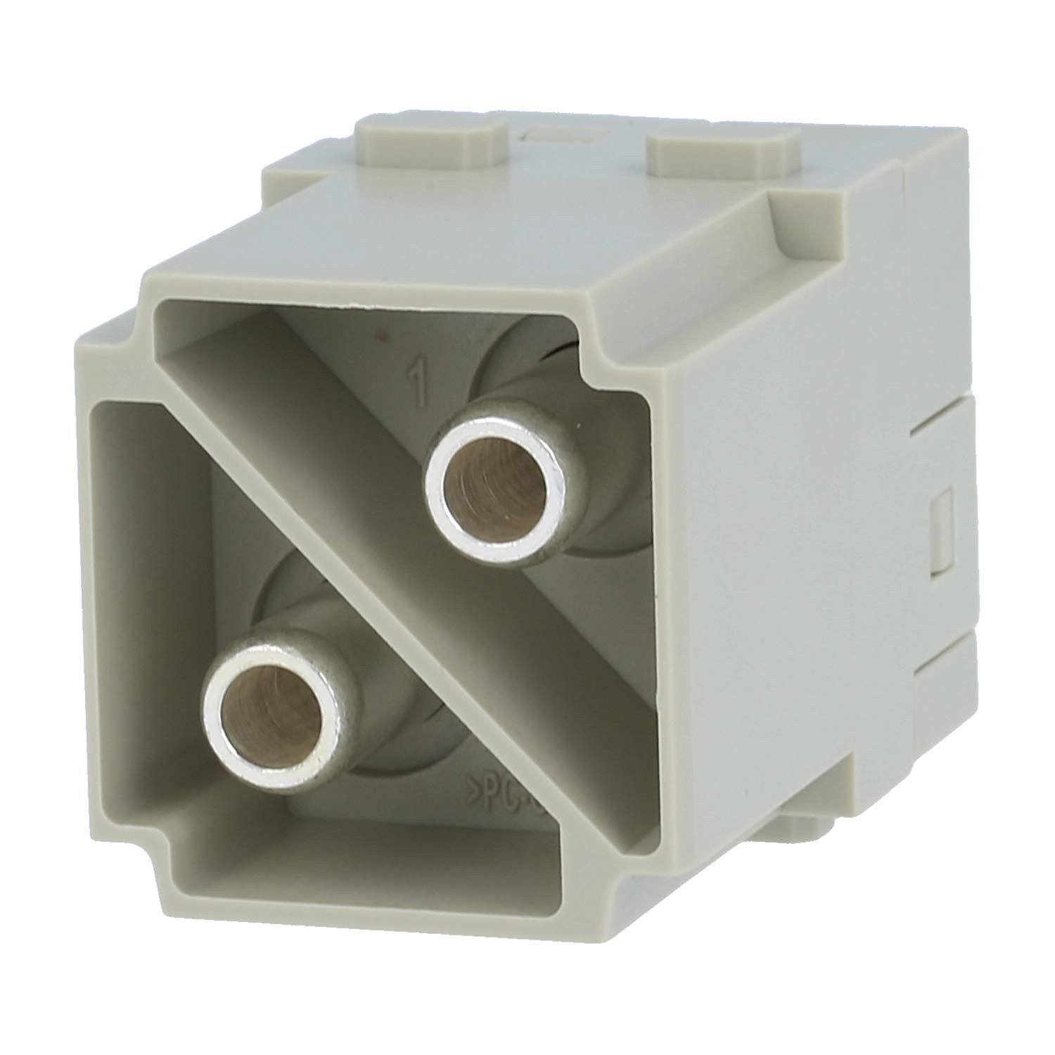 Harting DIN-Stecker Titel:Han 100 Ampere Modul Stifteinsatz (M) Axialschraubanschluss, 2-, Keine Verpackungseinheiten, Kein Mindestauftragswert