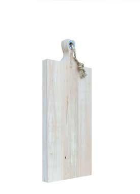 Steelboxx Schneidebrett Servierbrett aus Mango-Holz mit Griff Gr. XL 58cm x 26,5 x 3,5, (1, 1-St), Lebensmittelecht und natürlich aus massivem Mangoholz gefertigt