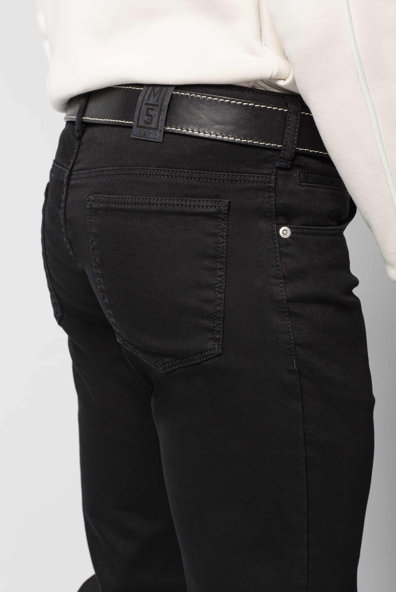 Regular Fit Jeans im MEYER M5 Pocket 6209 schwarz Style Five Regular-fit-Jeans