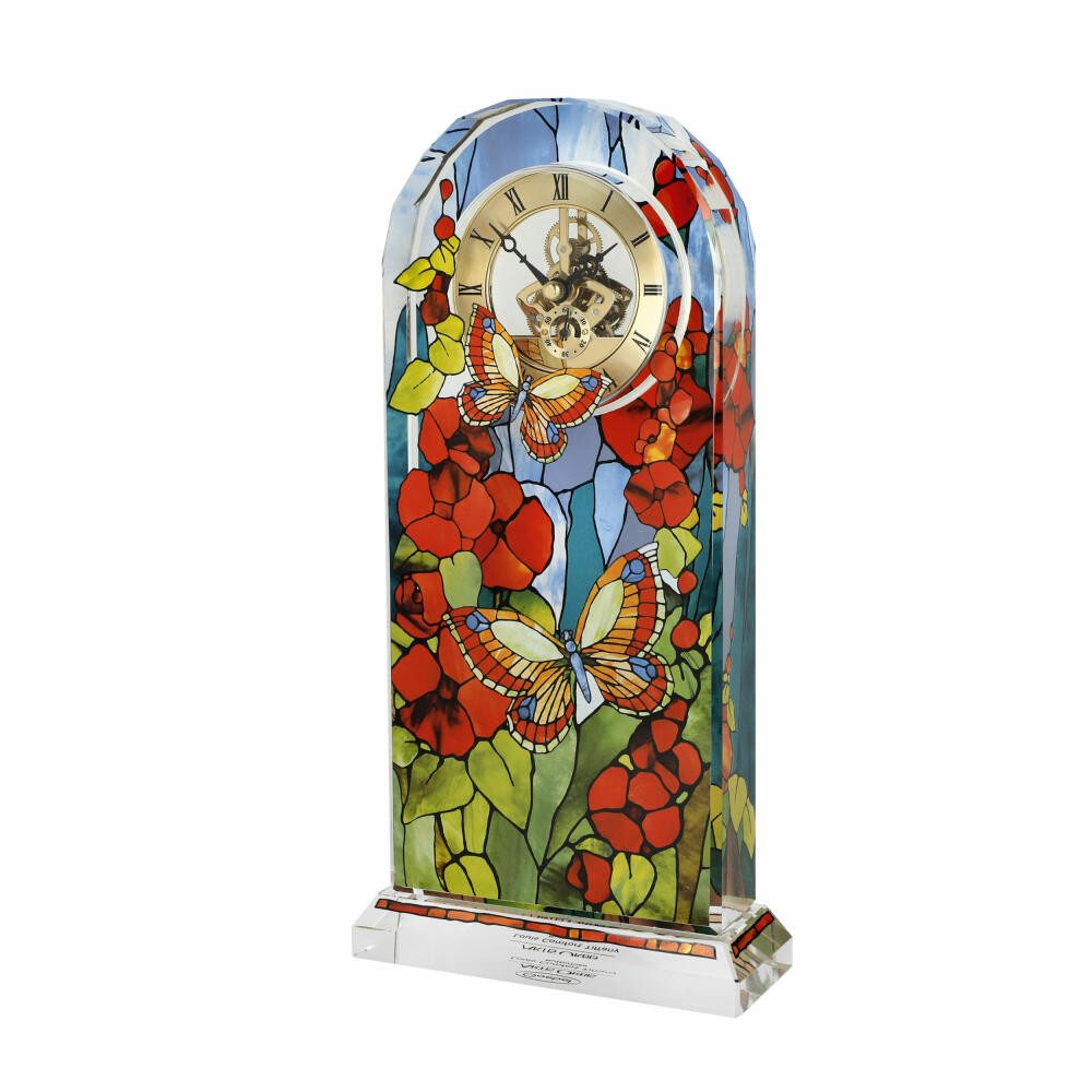Goebel Tischuhr Tiffany - Schmetterlinge