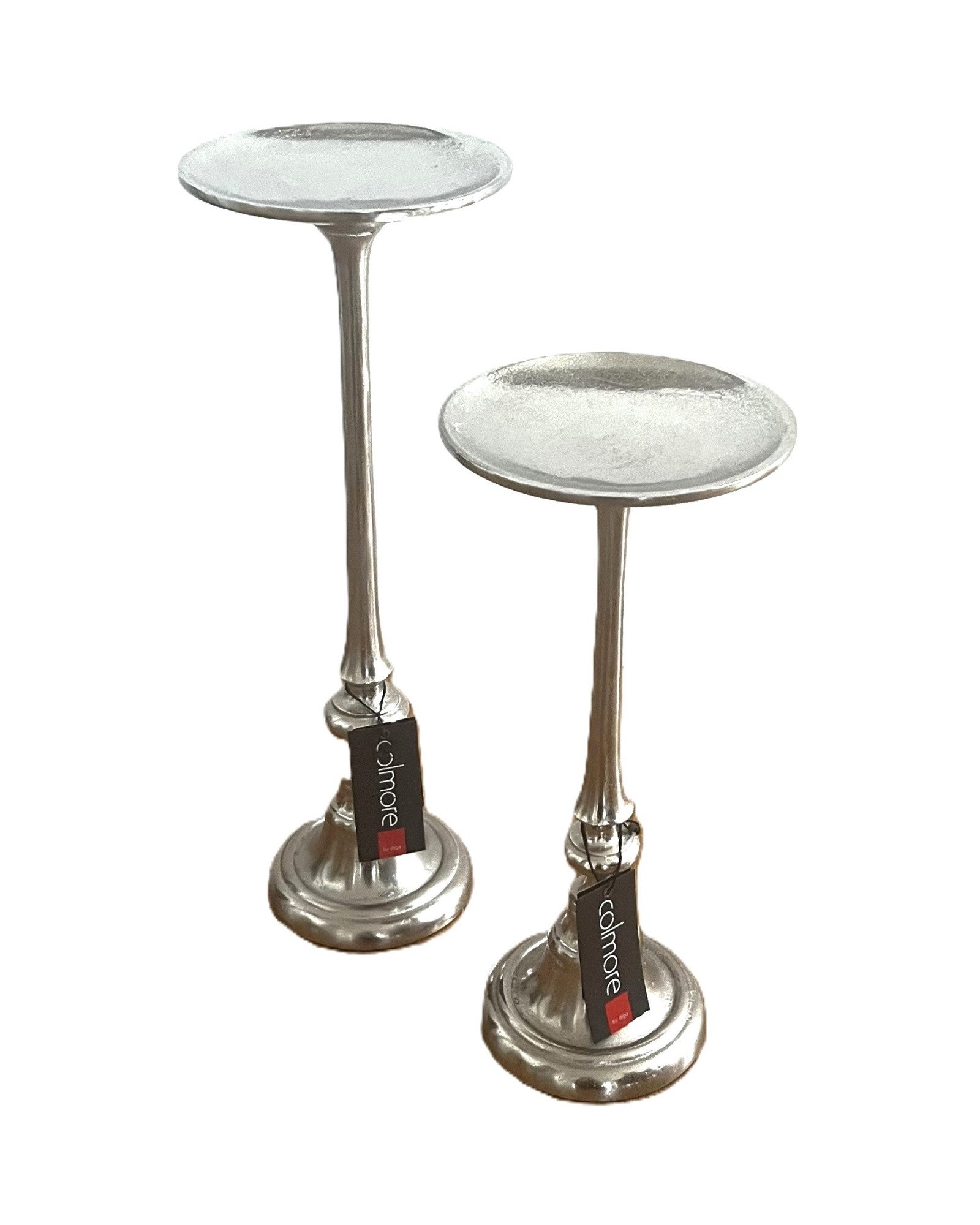 colmore Teelichthalter Kerzenständer Silber Groß 2er Set Colmore 49 cm, 2er Set