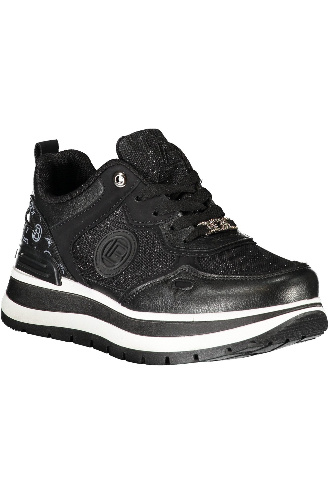 Laura Biagiotti Sneaker Damen-Sportschuh in Schwarz mit Kontrasten und