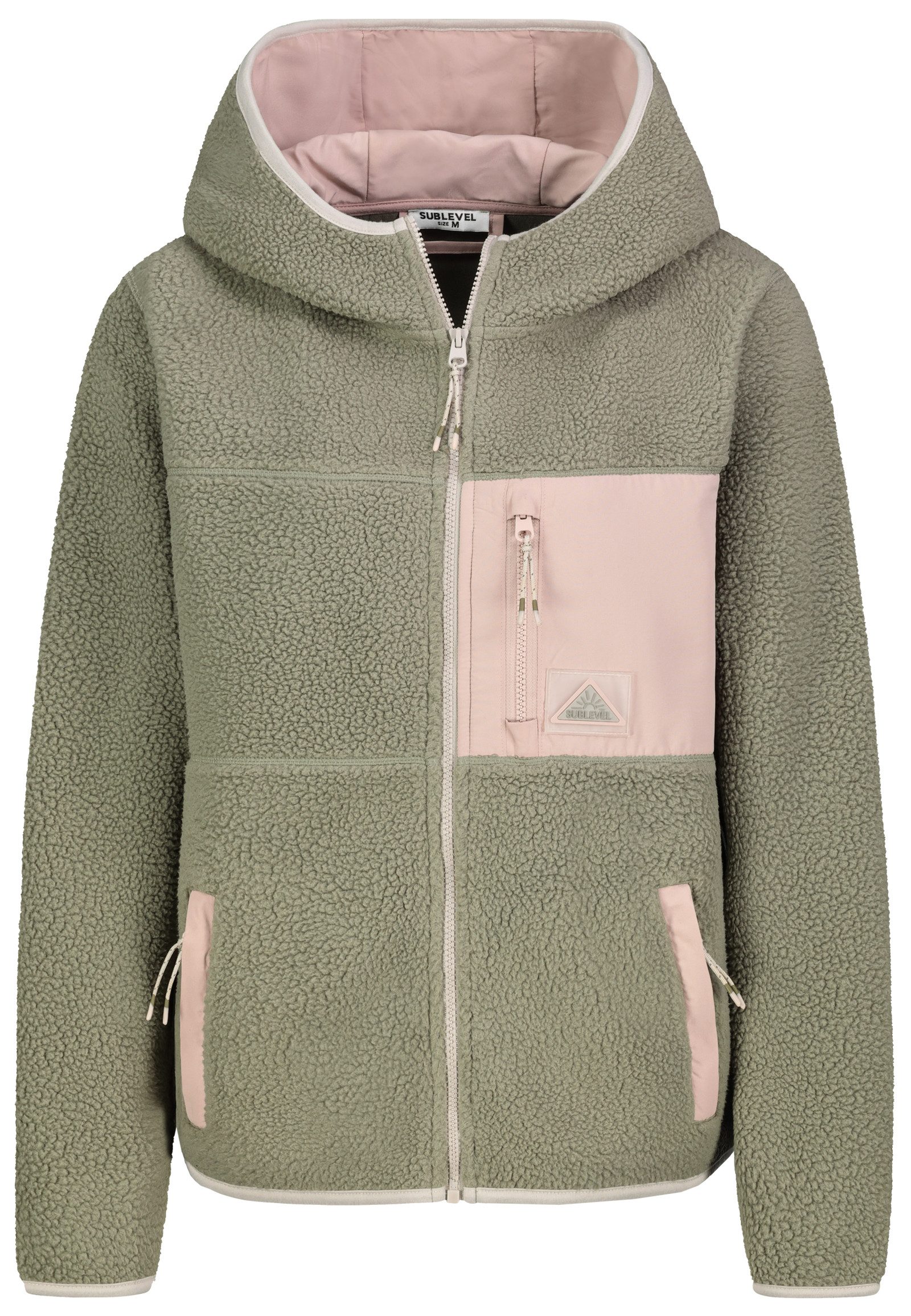 SUBLEVEL Fleecejacke Damen Leo Teddyfleece Kuschelig günstig online kaufen