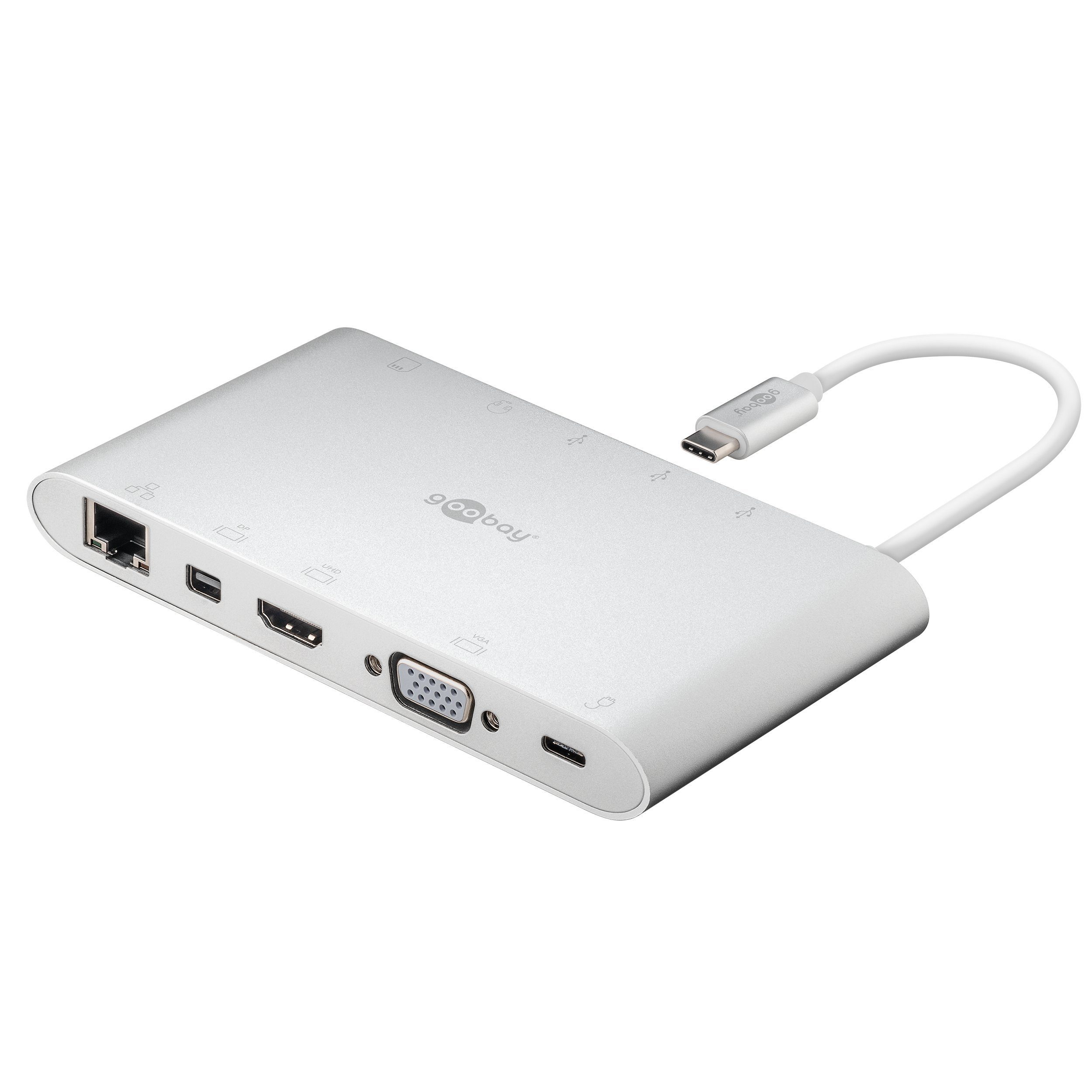 USB-Verteiler USB-C Multiport Adapter Aluminium