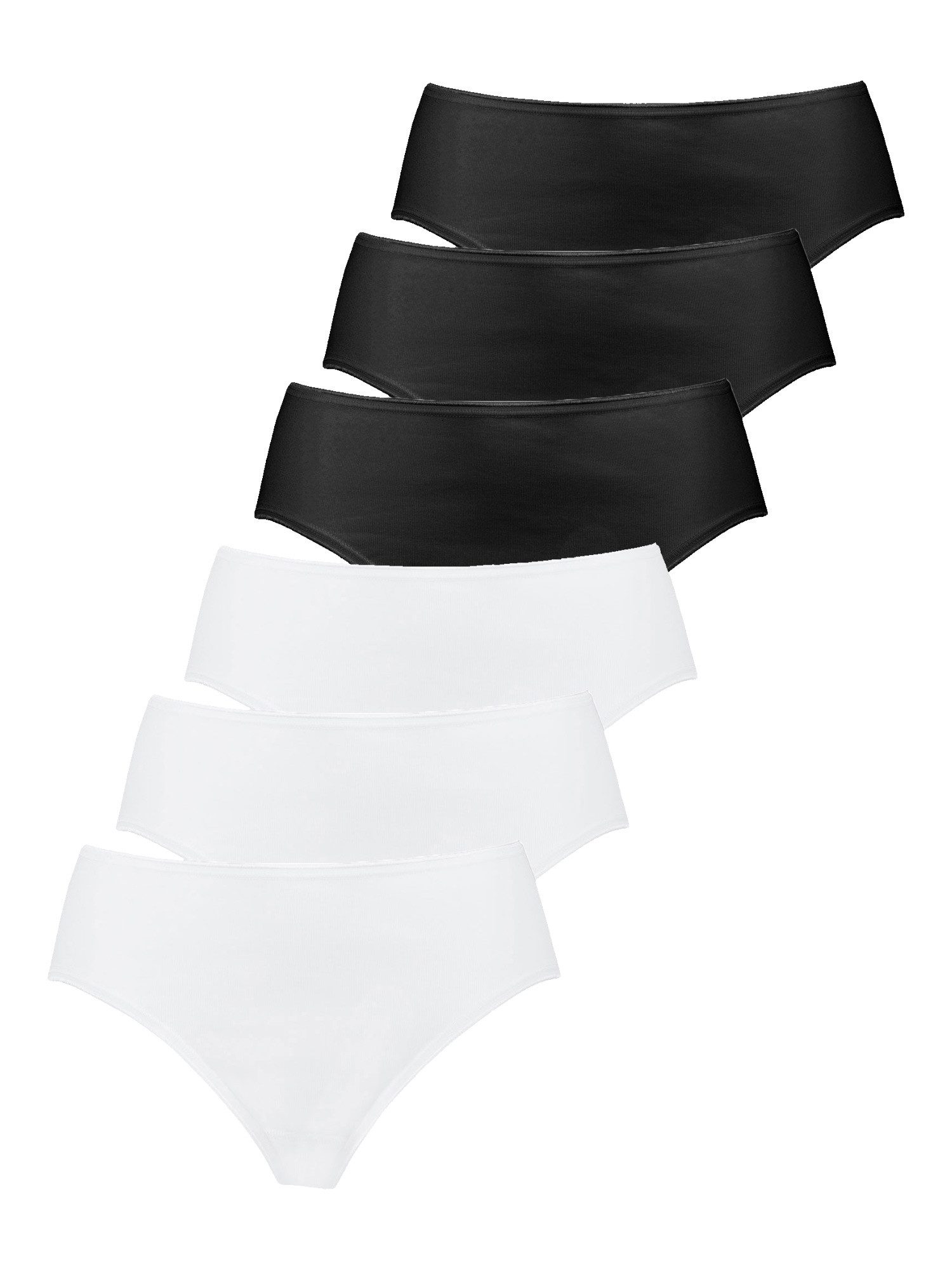 Nina Von C. Bikinislip 6er Pack Damen Jazzpant Fine Cotton (Packung, 6-St) 100% Baumwolle, hautfreundlich, ohne Seitennähte