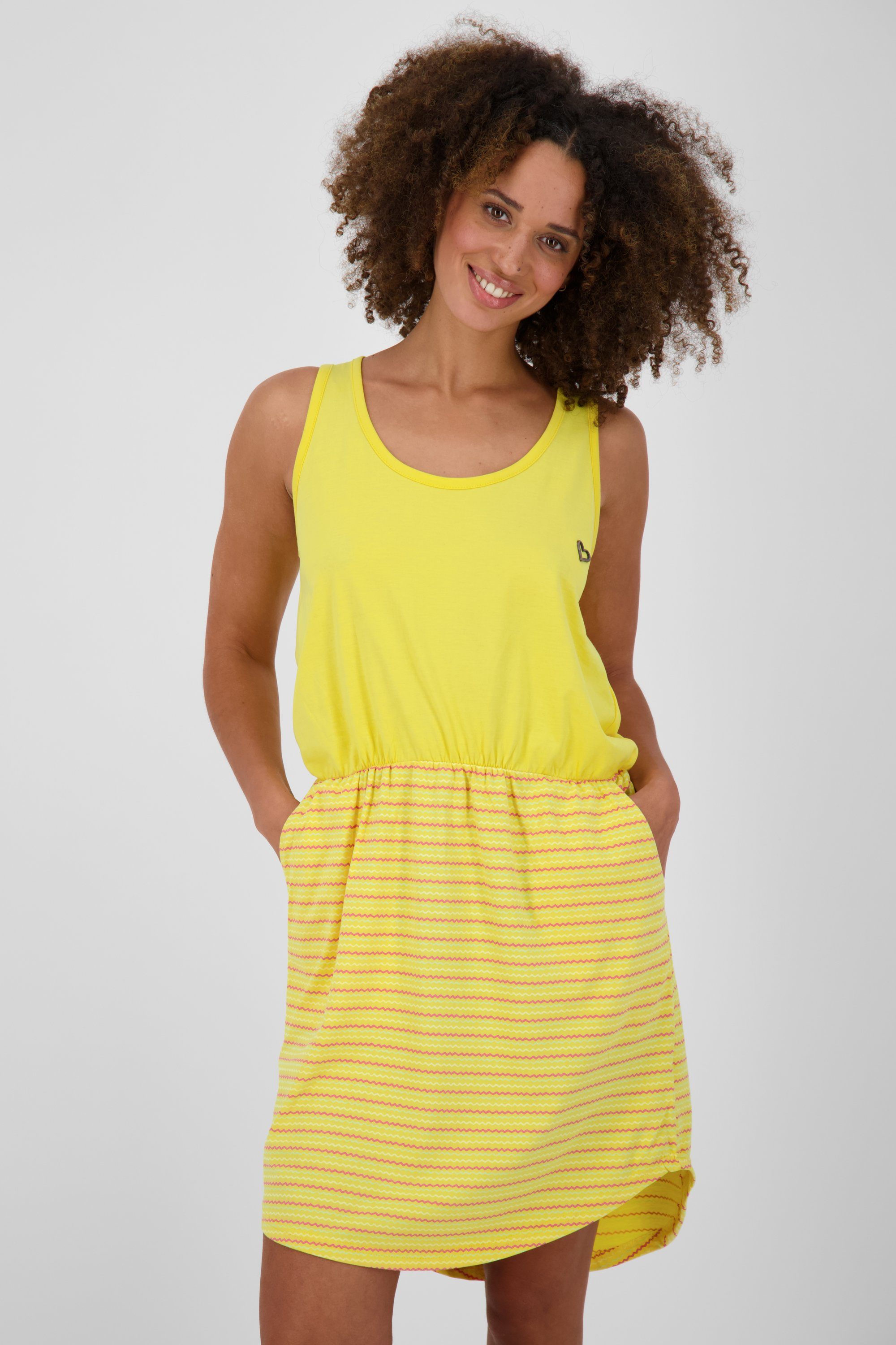 Alife & Kickin Jerseykleid RosalieAK Dress Damen Sommerkleid, Kleid citron | Jerseykleider